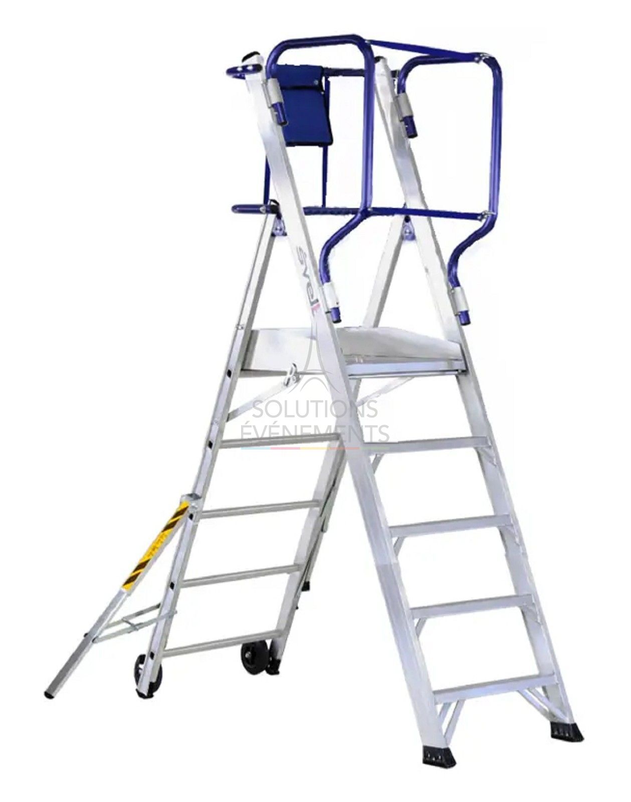 Location escabeau PIRL échelle aux normes sécurités 4 marches