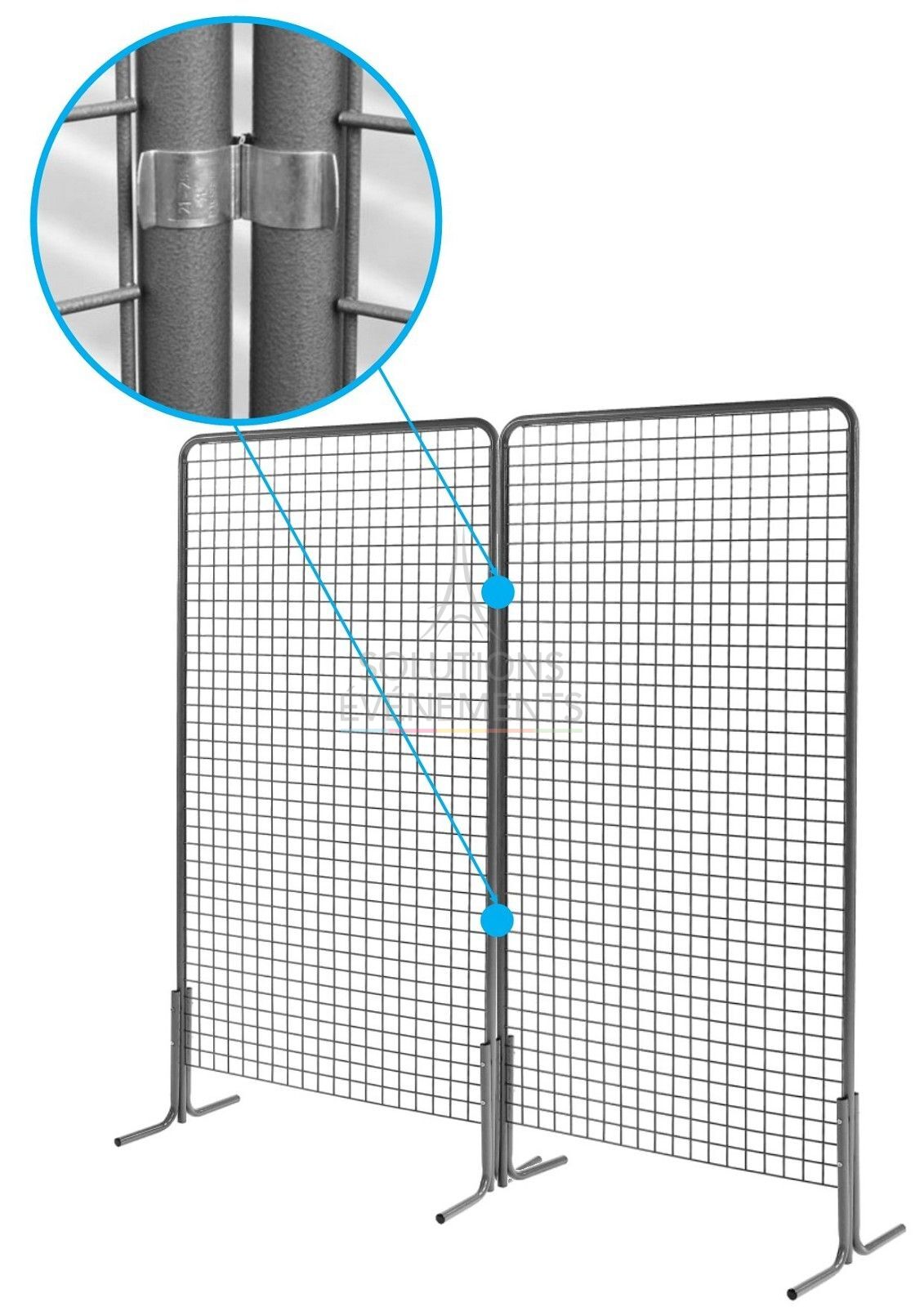 Rental of assembly clips for exhibition grid