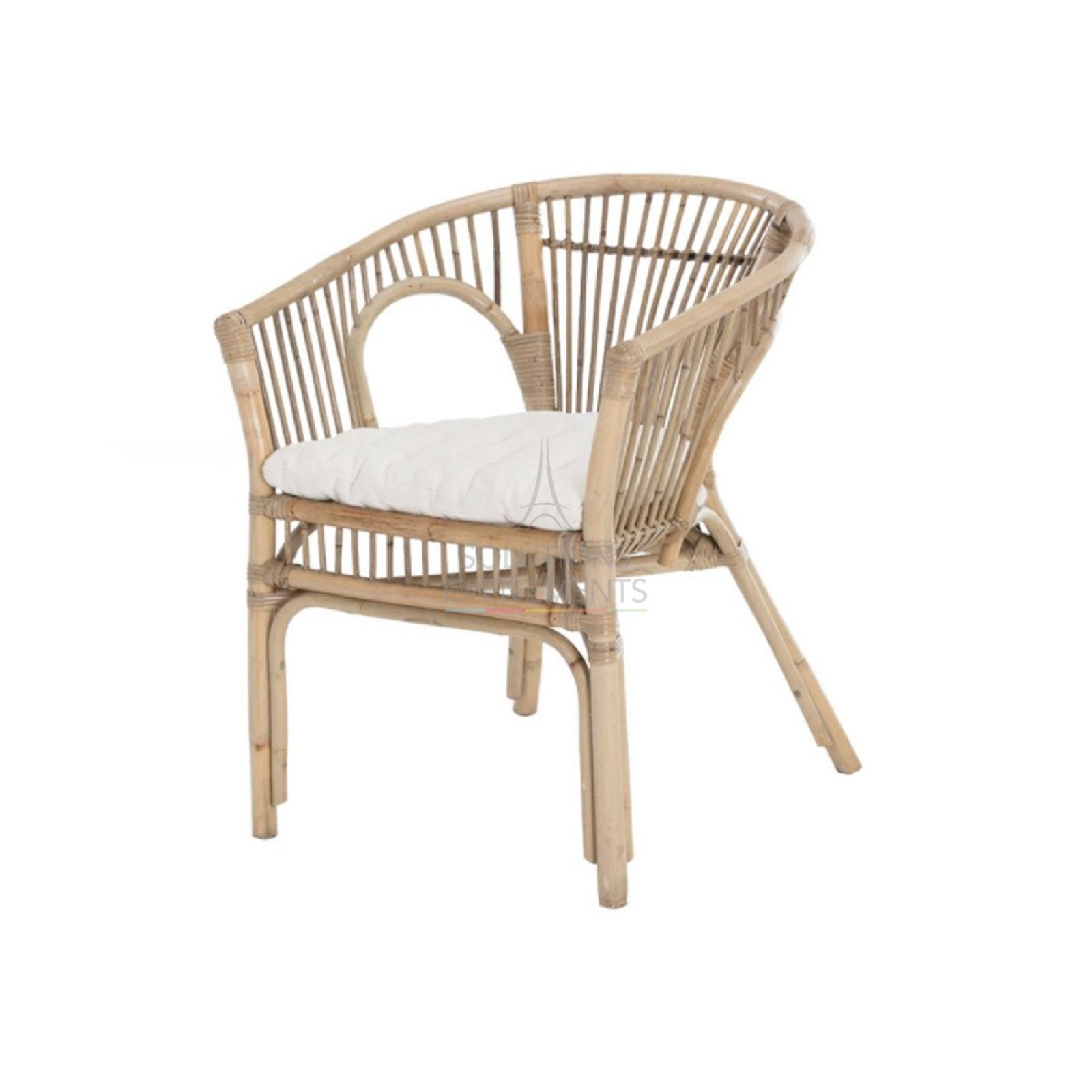 Exotic Rattan Armchair - Visual 2