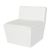 Fauteuil Conic Blanc - Assise blanche