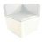 Fauteuil Conic Blanc - Assise blanche corner