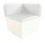 White Conic Armchair - White corner seat