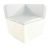 Location de fauteuil conic blanc - Assise blanche corner