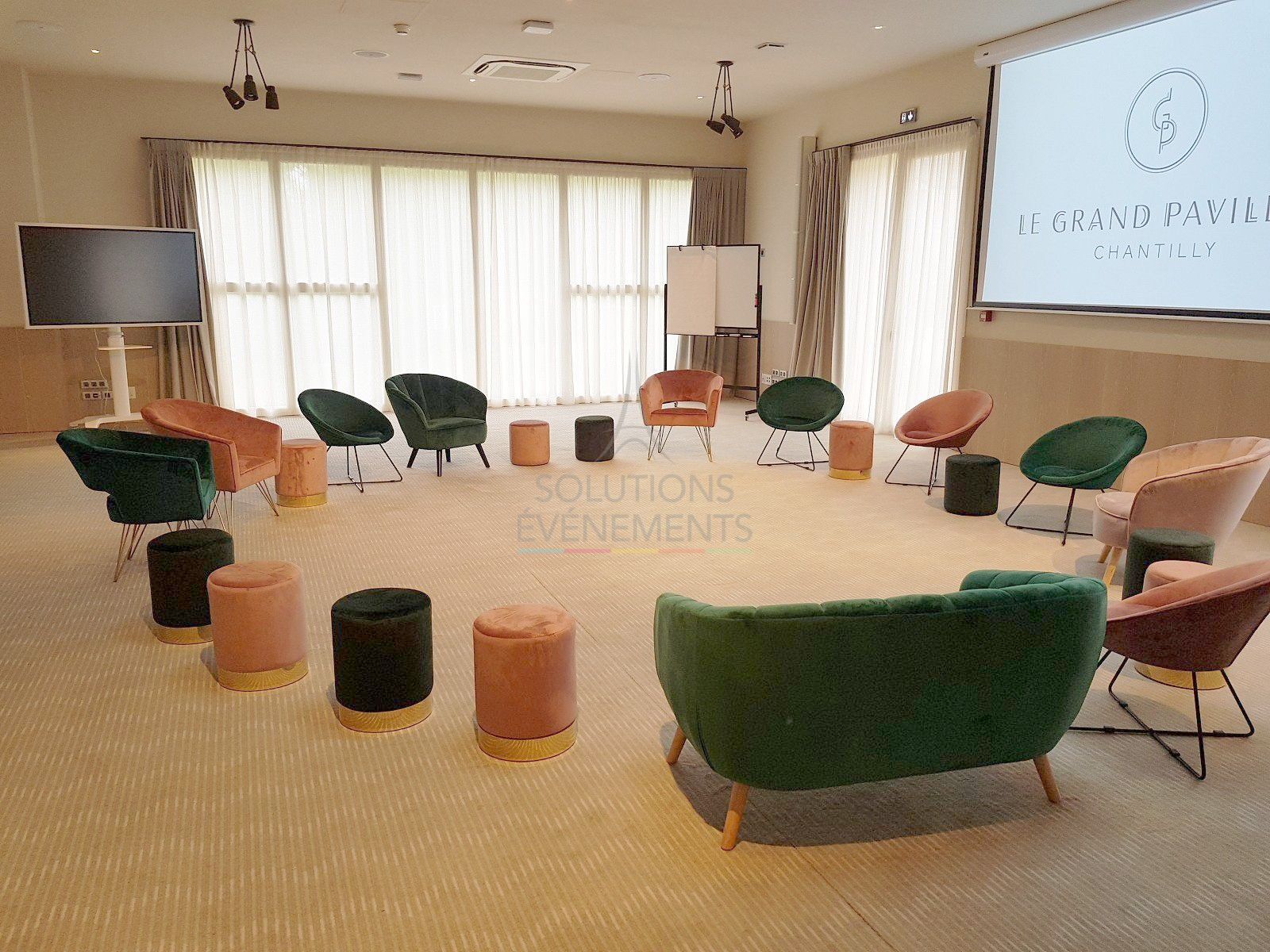 Fauteuil Corolle velours vert - Visuel 6