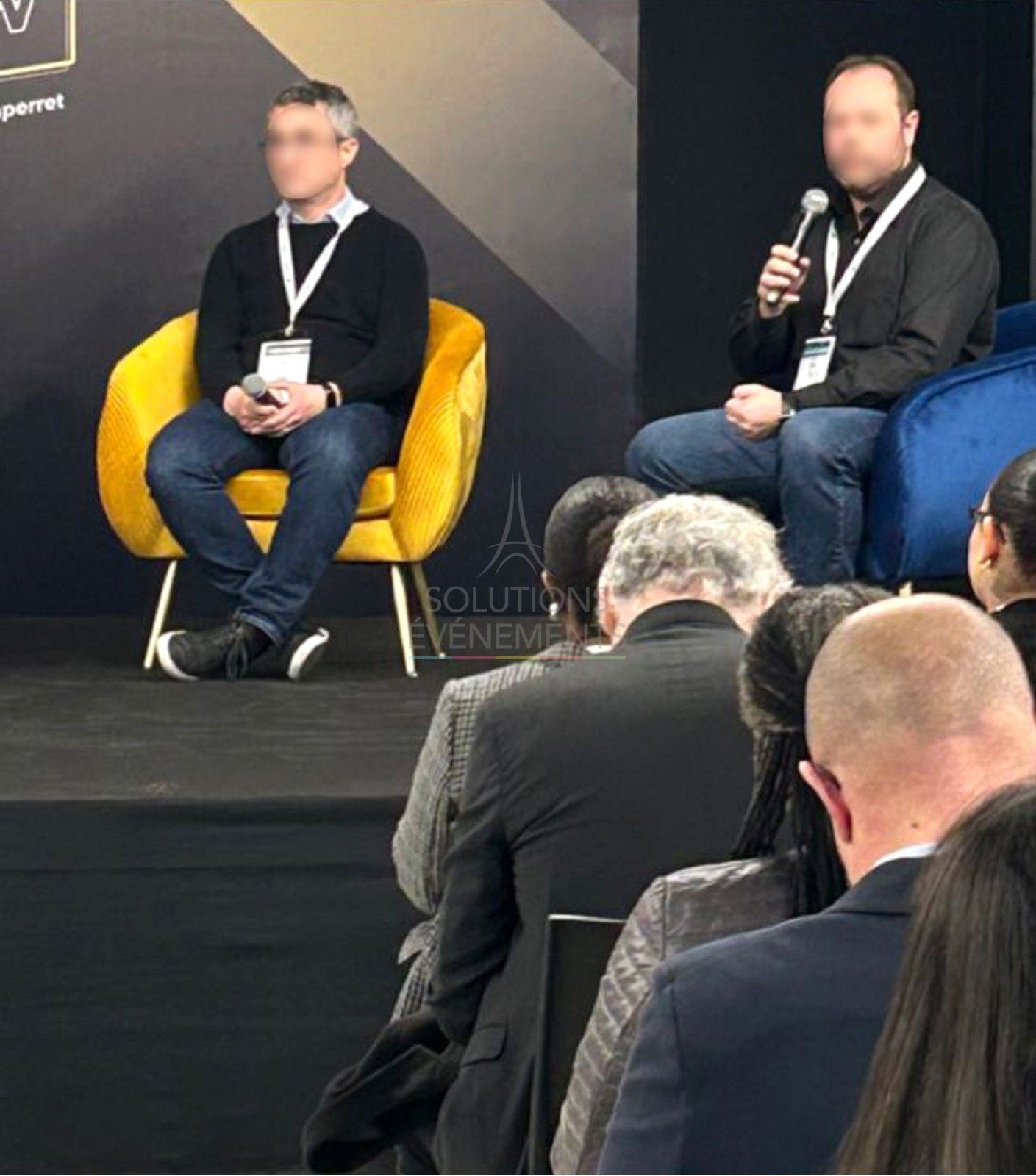 Fauteuil Louise velours jaune - Visuel 6