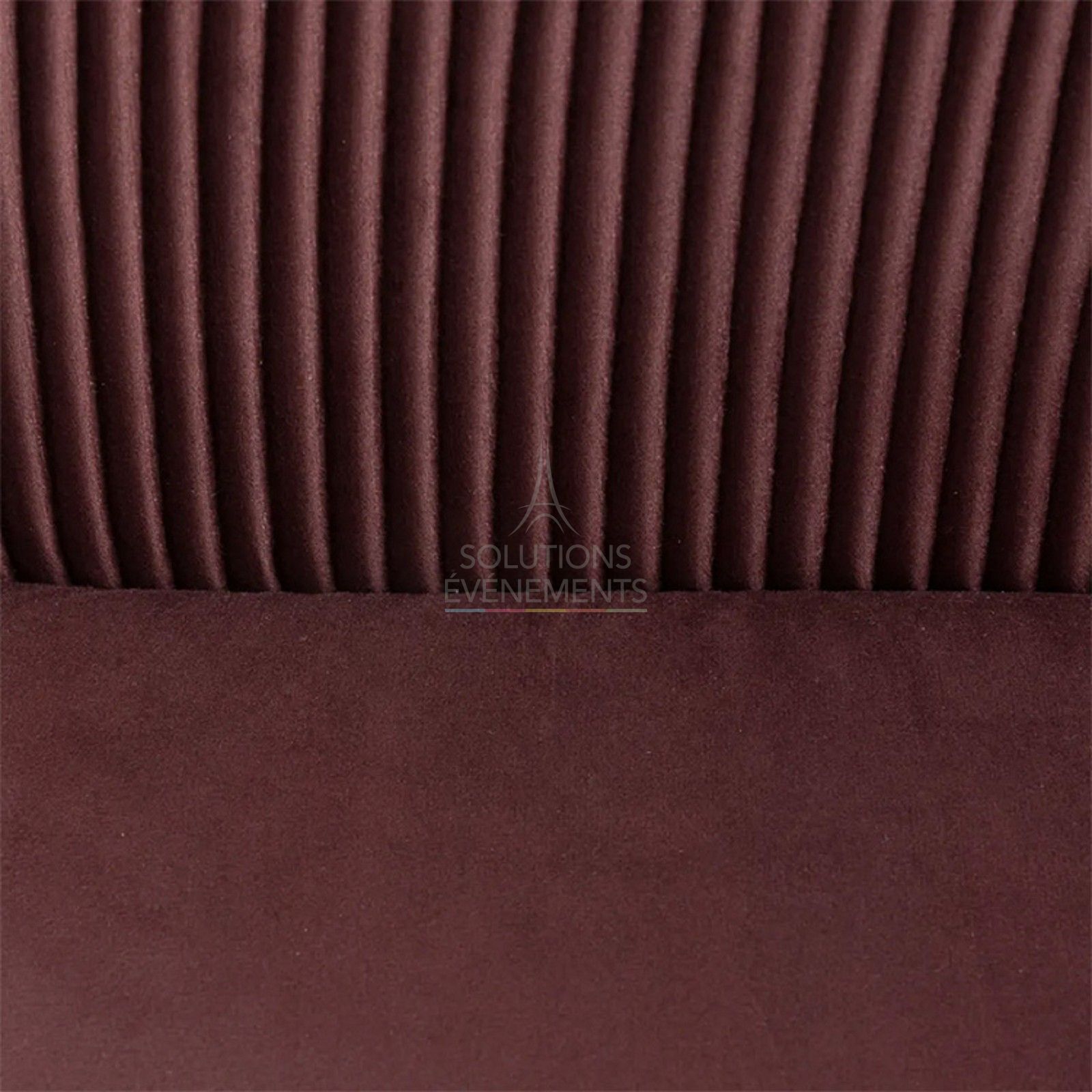 Fauteuil Louise velours prune - Visuel 3