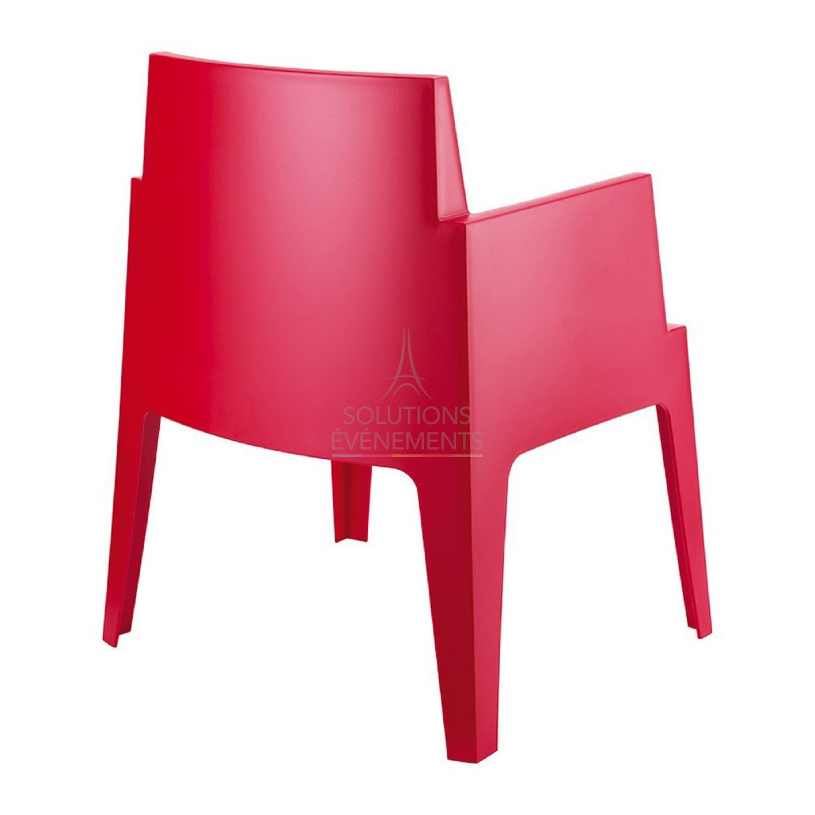Fauteuil Lounge Rouge - Visuel 4