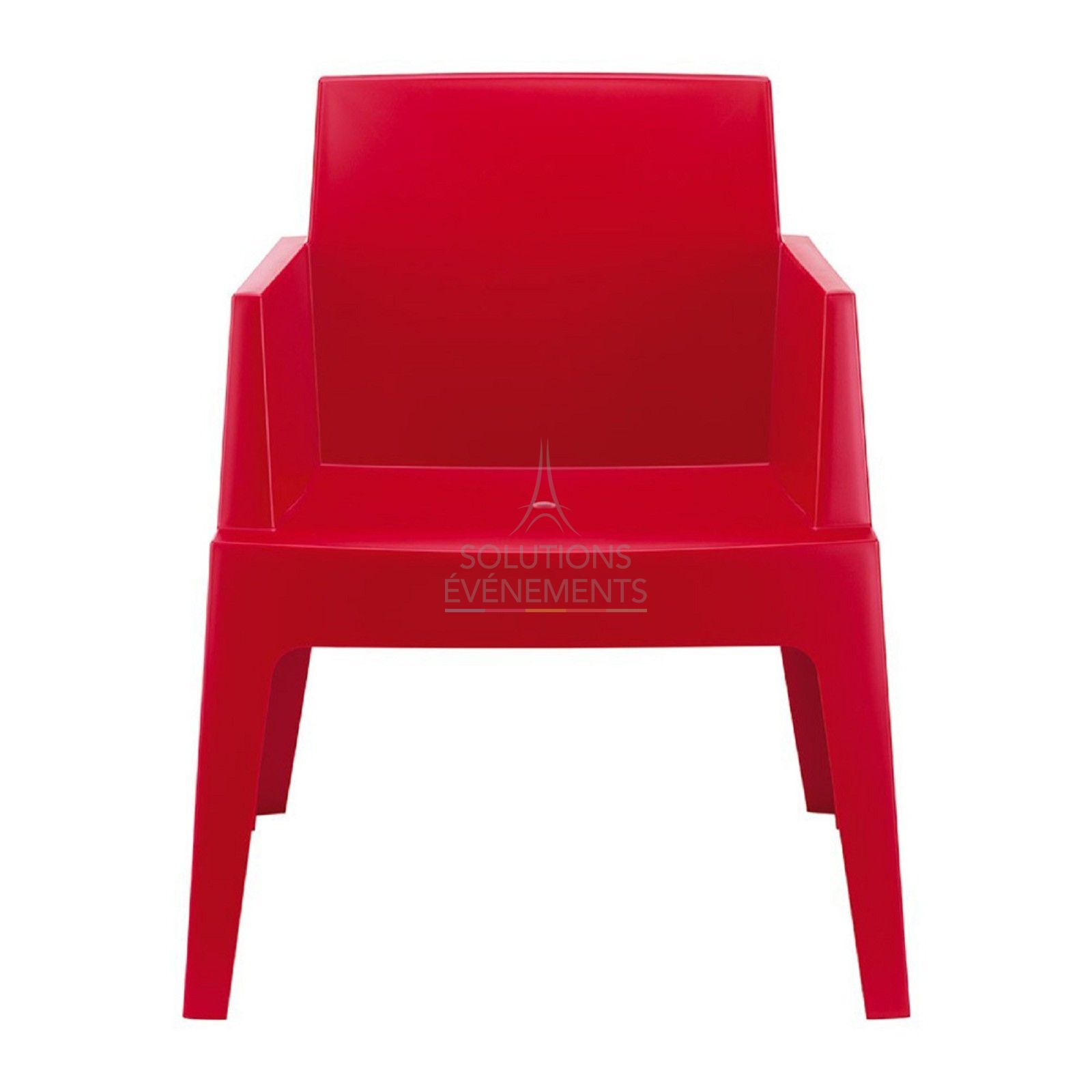 Fauteuil Lounge Rouge - Visuel 2