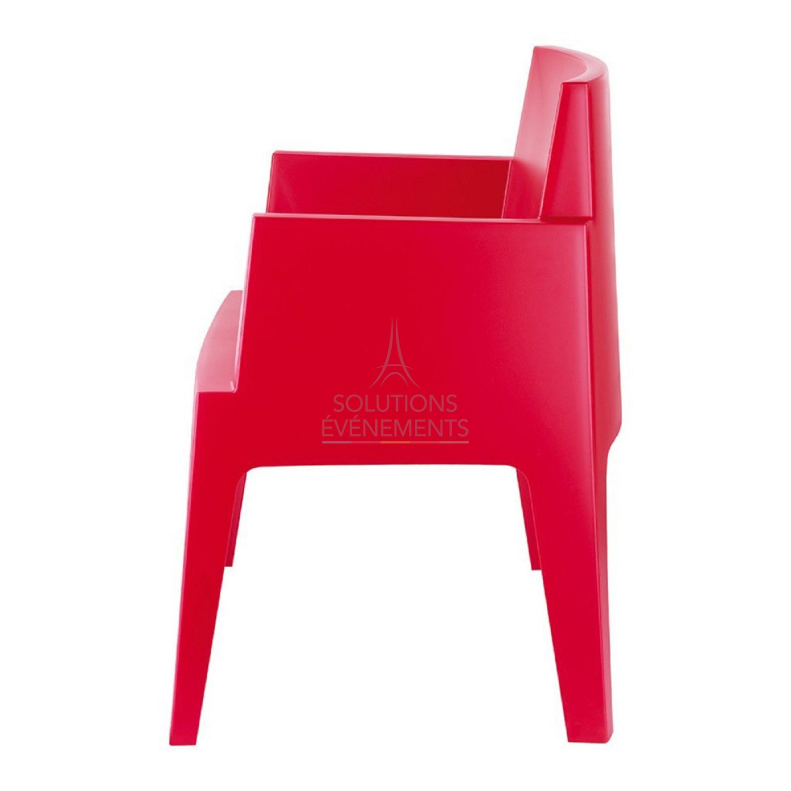 Fauteuil Lounge Rouge - Visuel 3