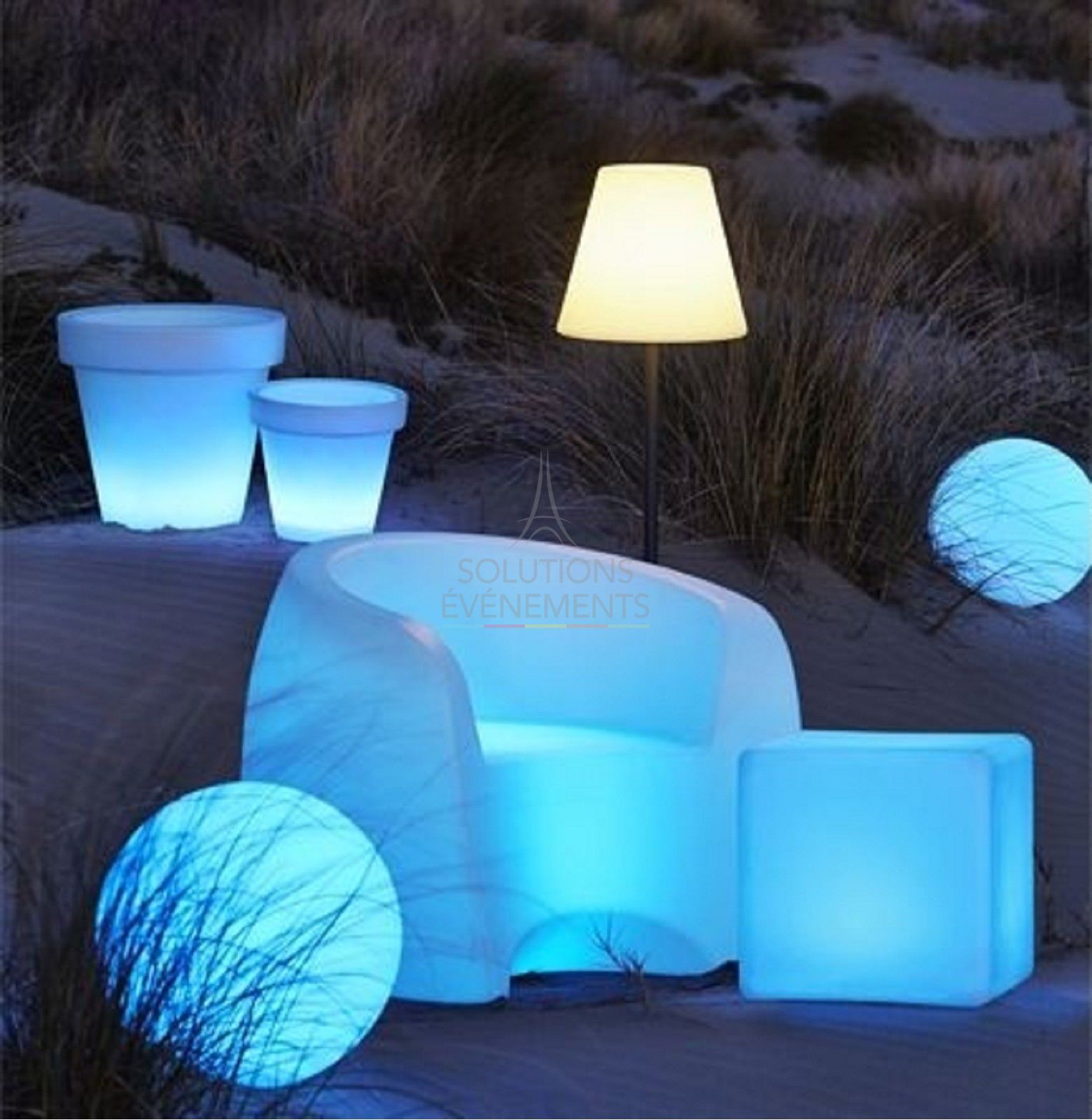 Fauteuil lumineux - Club LED - Visuel 3