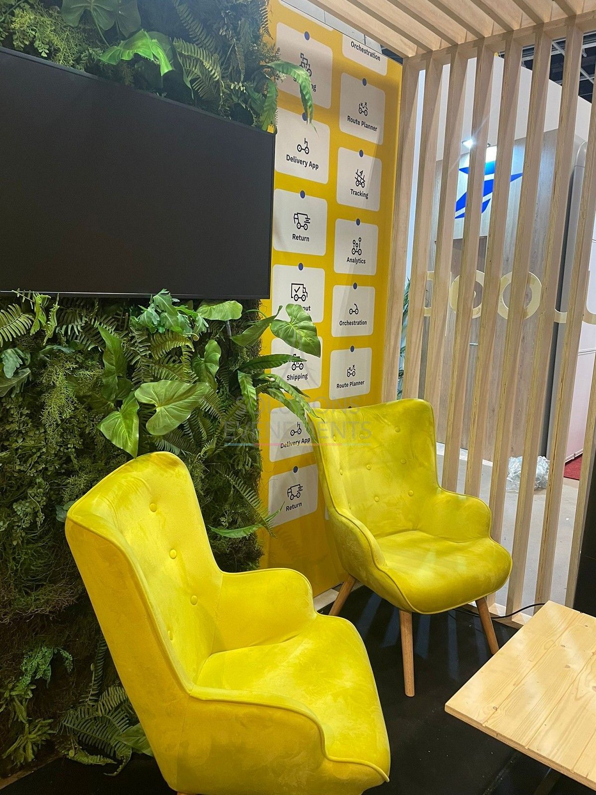 Fauteuil Malmo velours jaune - Visuel 6