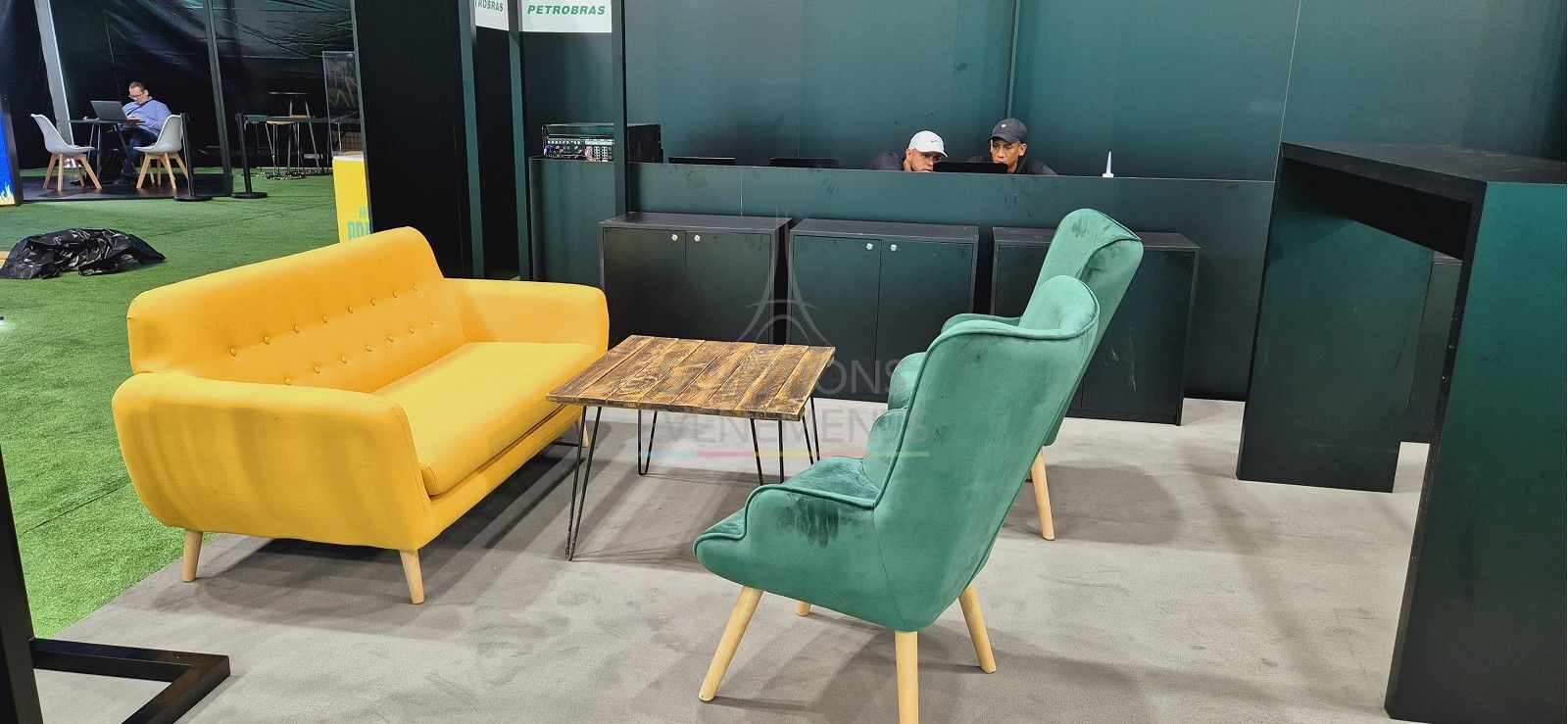 Fauteuil Malmo velours vert - Visuel 6