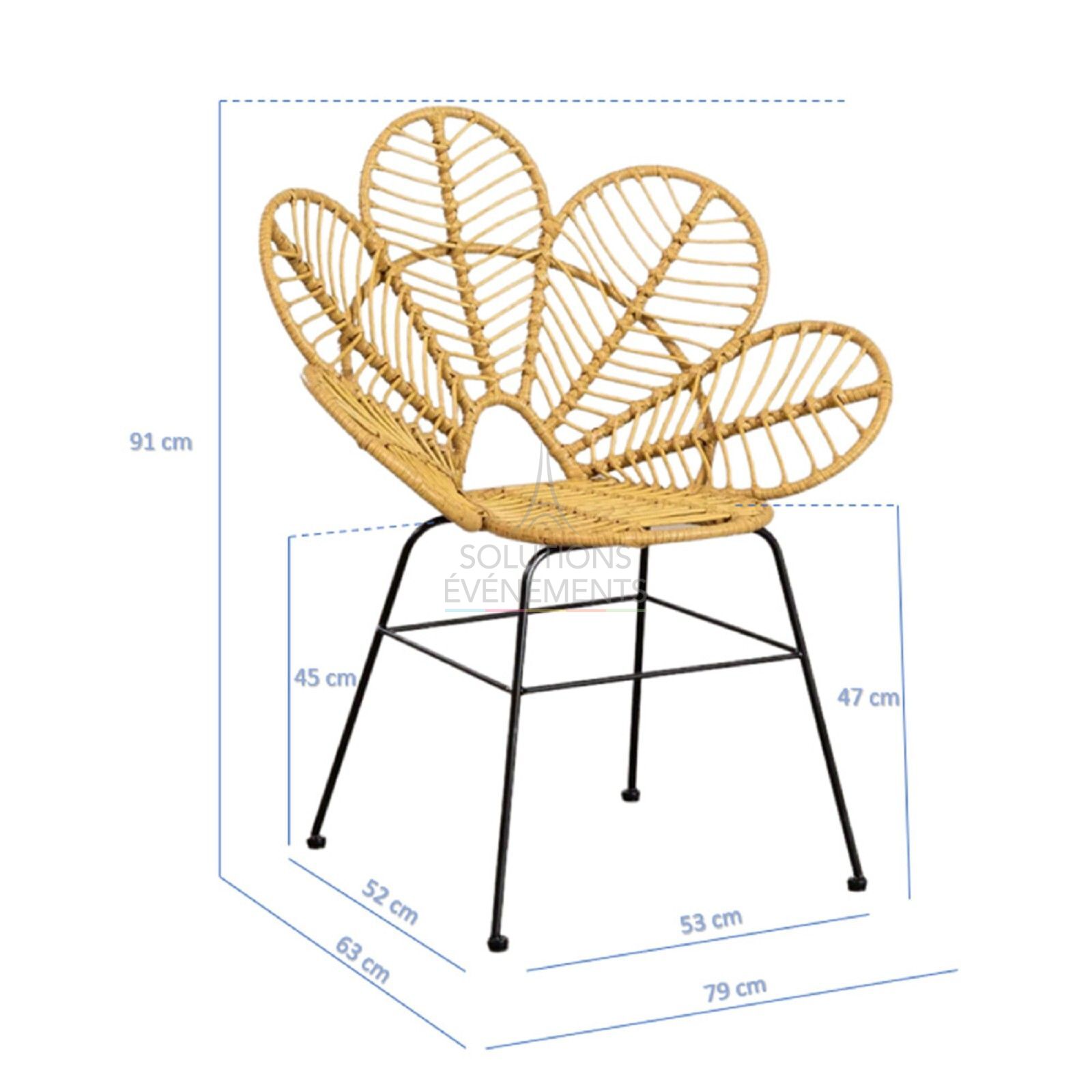 Fauteuil Palm Fleur - Visuel 4