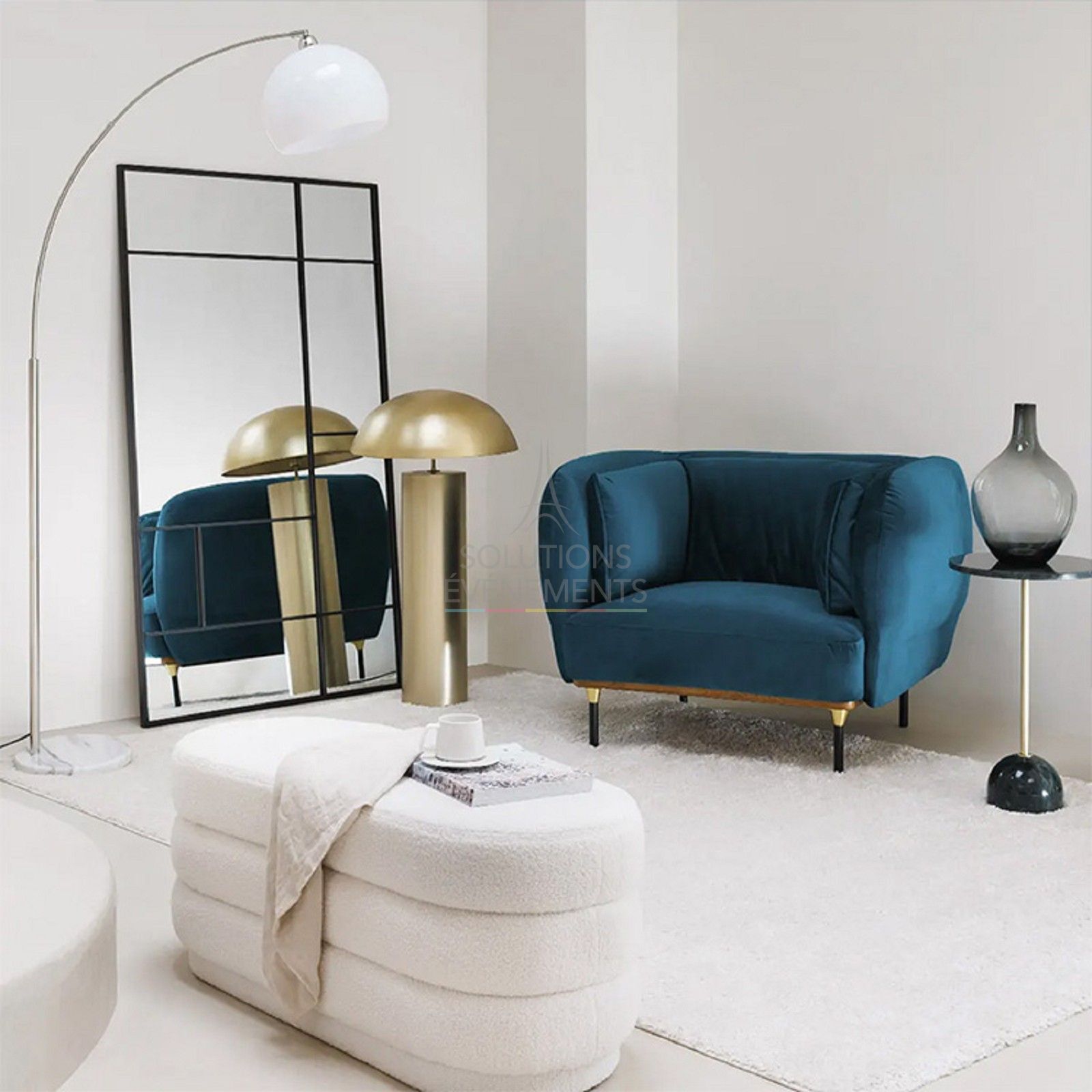 Fauteuil Paloma bleu - Visuel 3