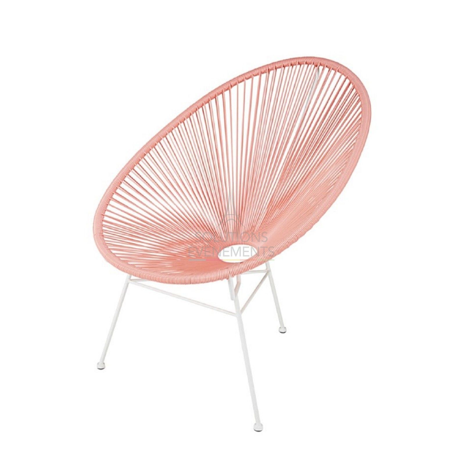 Location de fauteuil design Panama rose