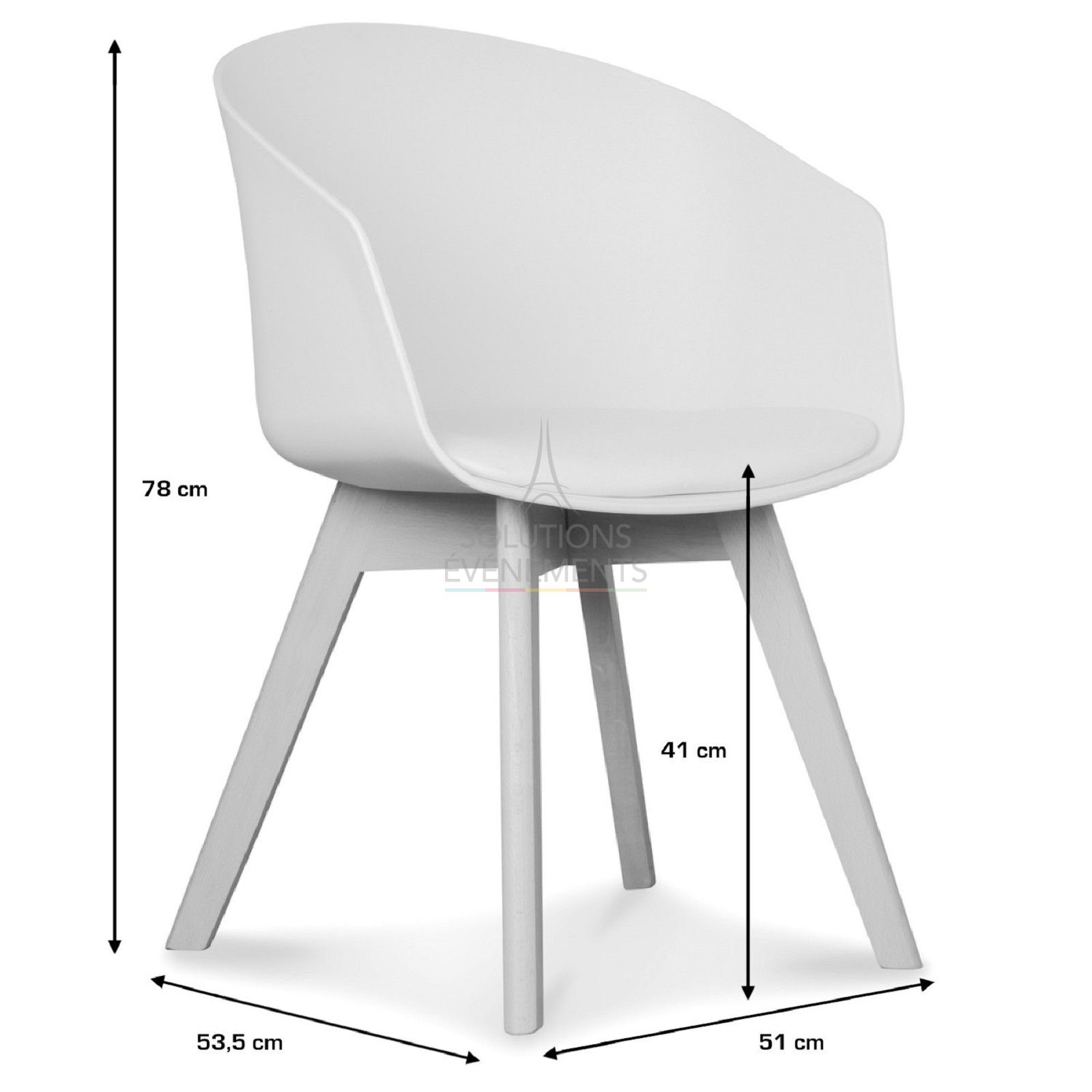 Fauteuil Scandinave design gris anthracite - Visuel 6