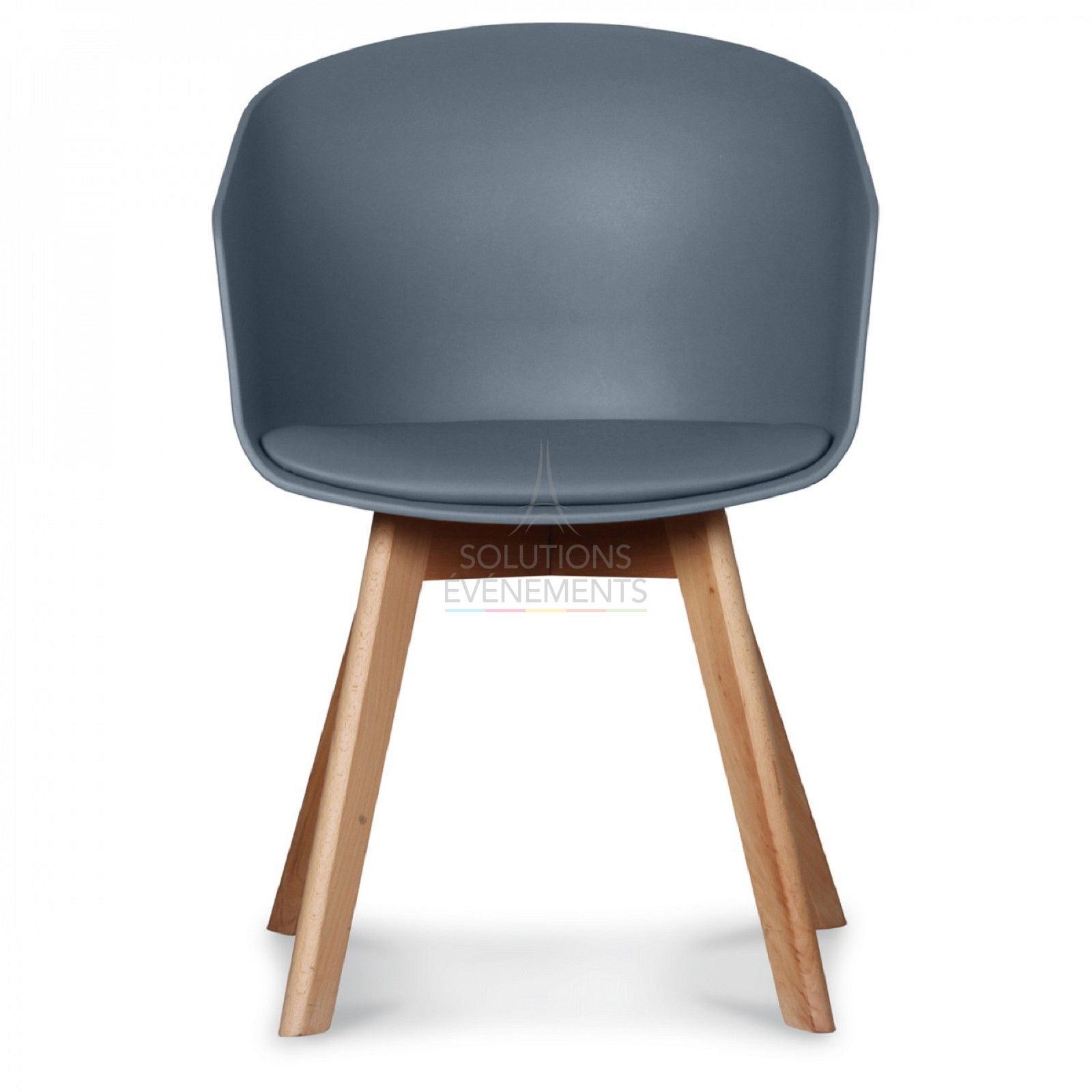 Fauteuil Scandinave design gris anthracite - Visuel 2