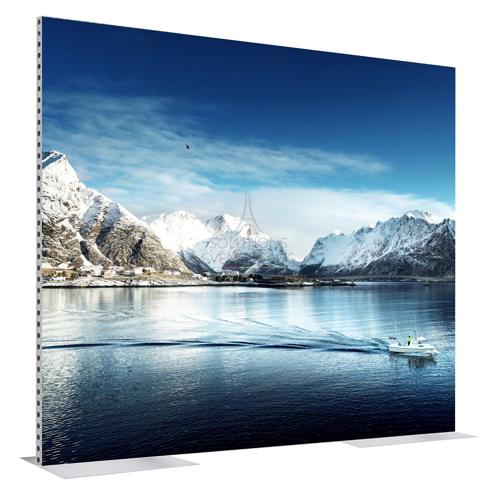 Rental of a self-supporting display measuring 3m00 x 2m50