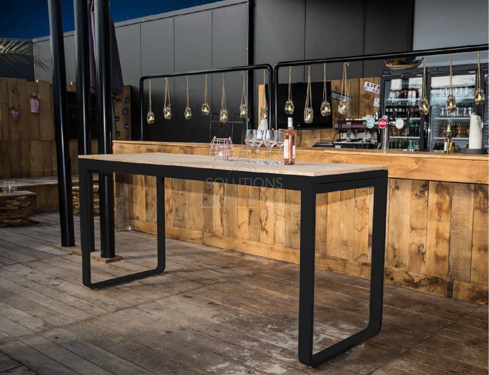 Flow high table - White top - Visual 2