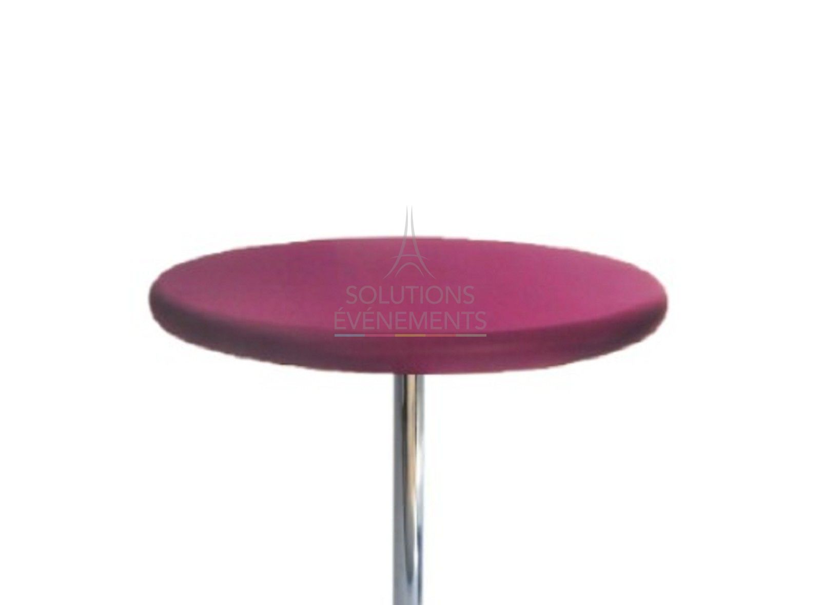 Fuchsia Top Cover for Standing Dining Table diam 68-90cm - Visual 1