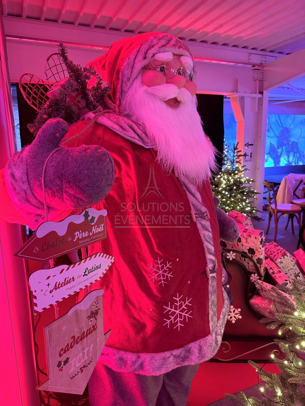 Giant Santa Claus H180cm - Visual 5