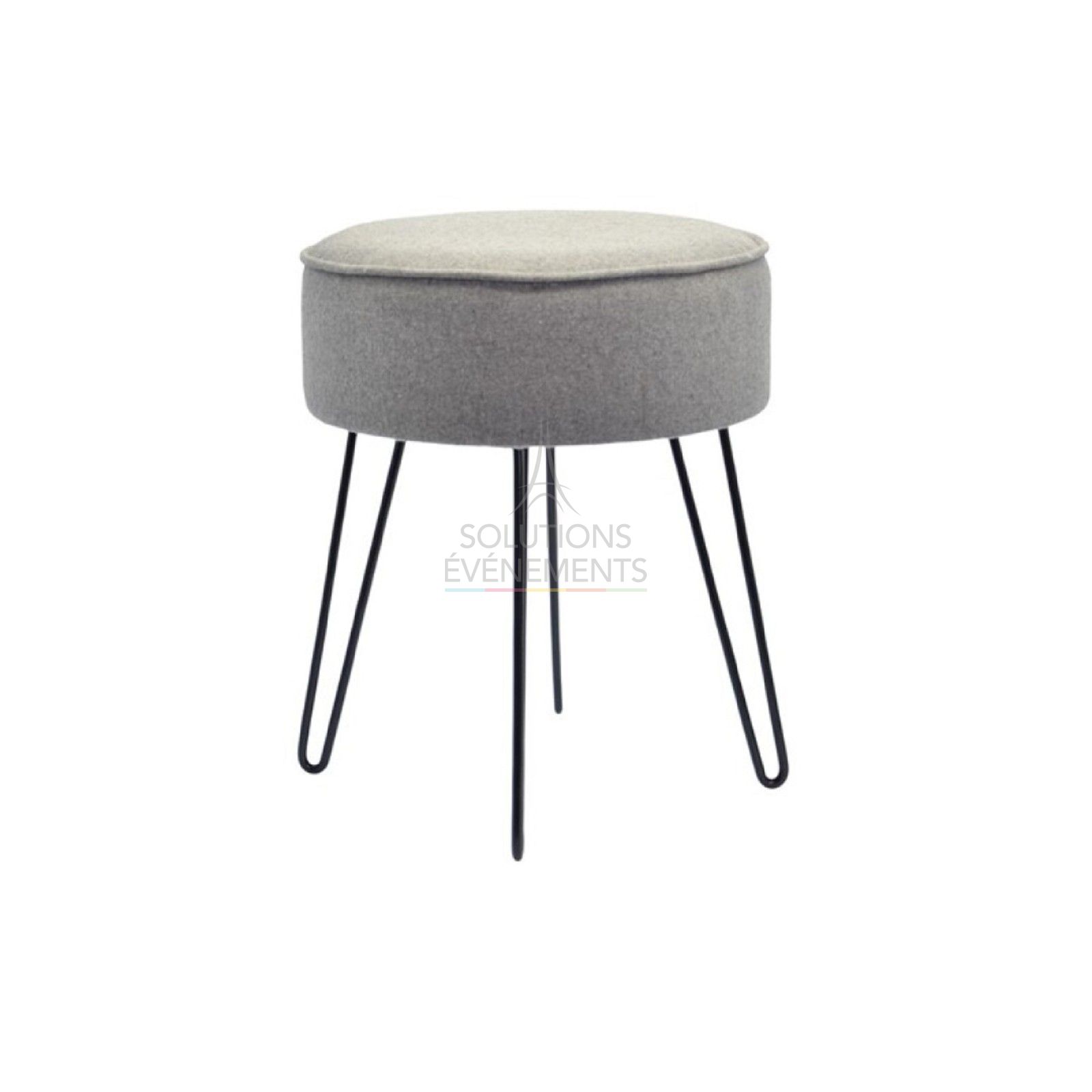 Rental of metal foot fabric stool