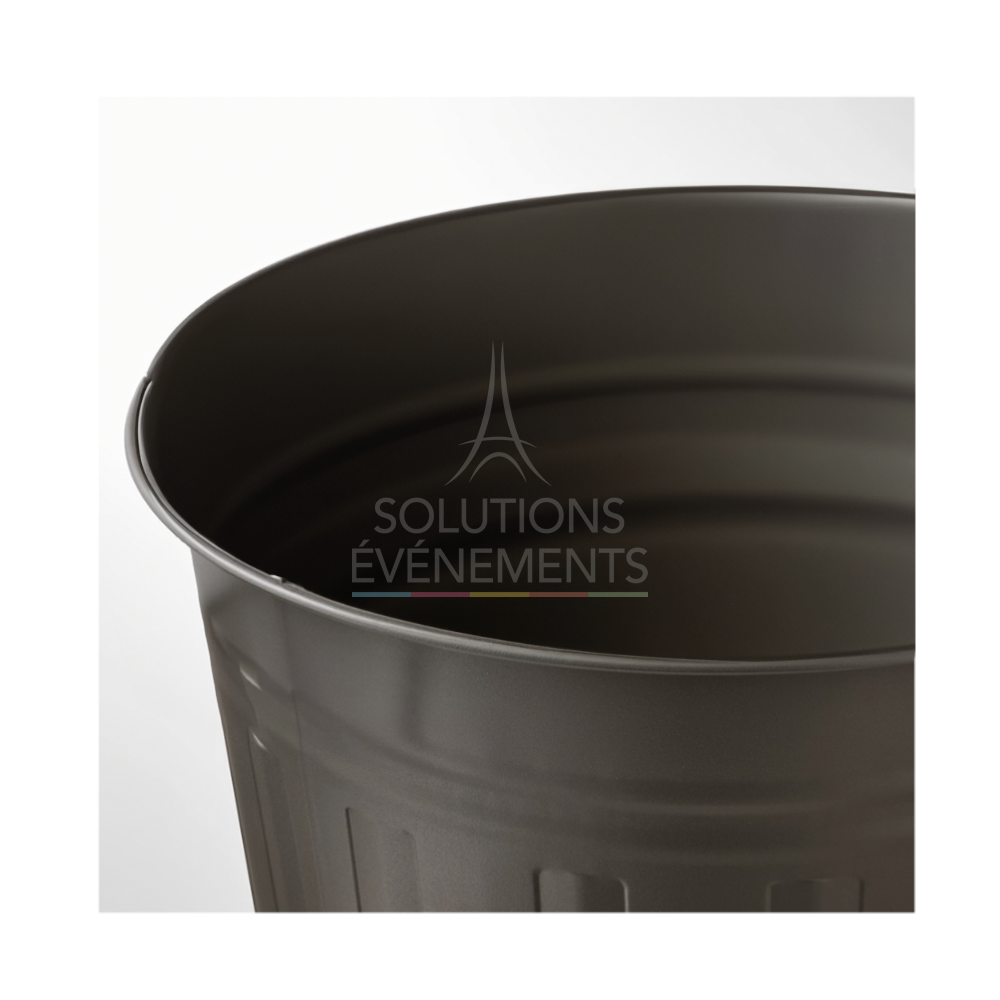Gray trash can 40 liters - Visual 2