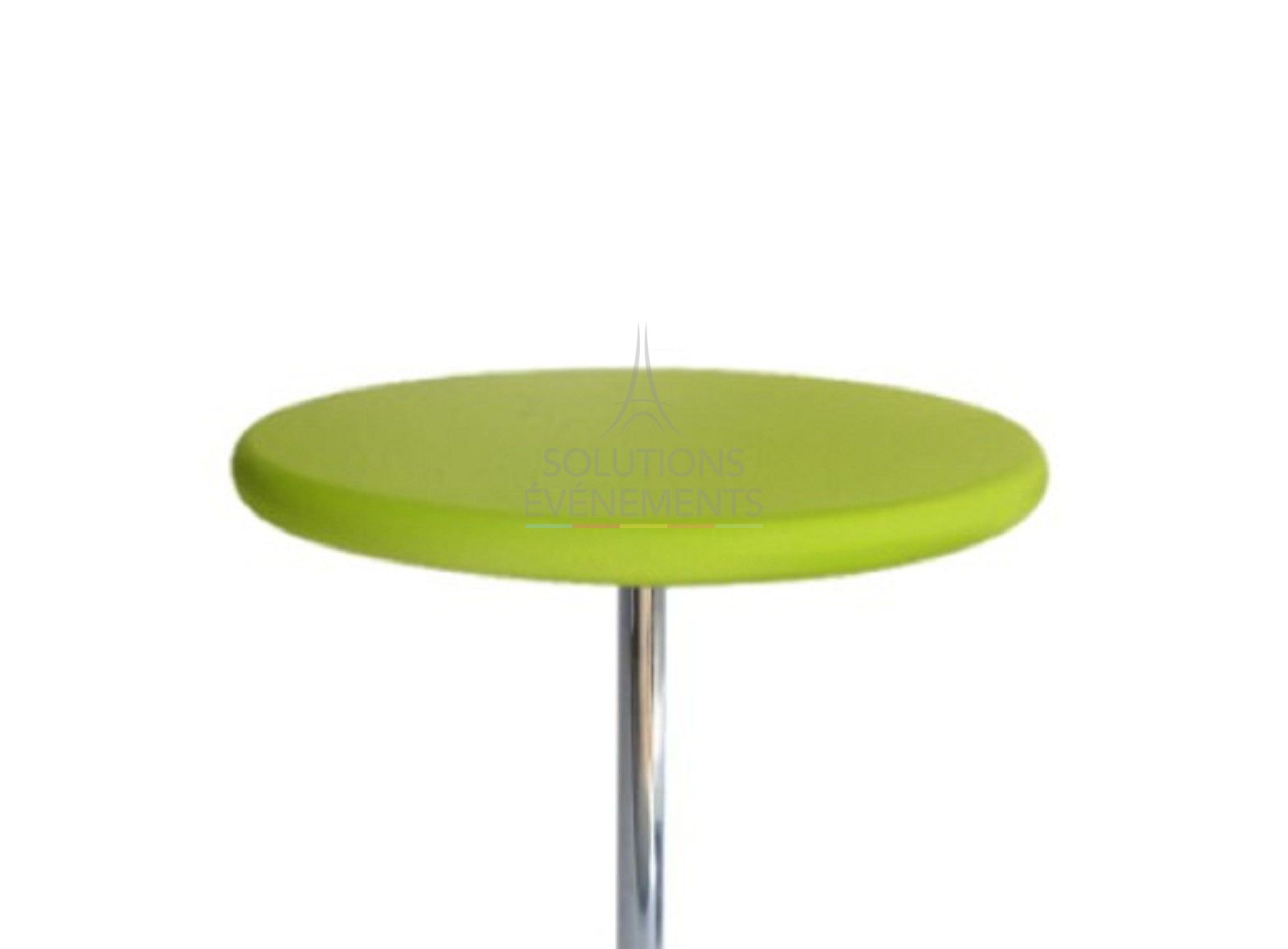Green Top Cover for Standing Dining Table diam 68-90cm - Visual 1