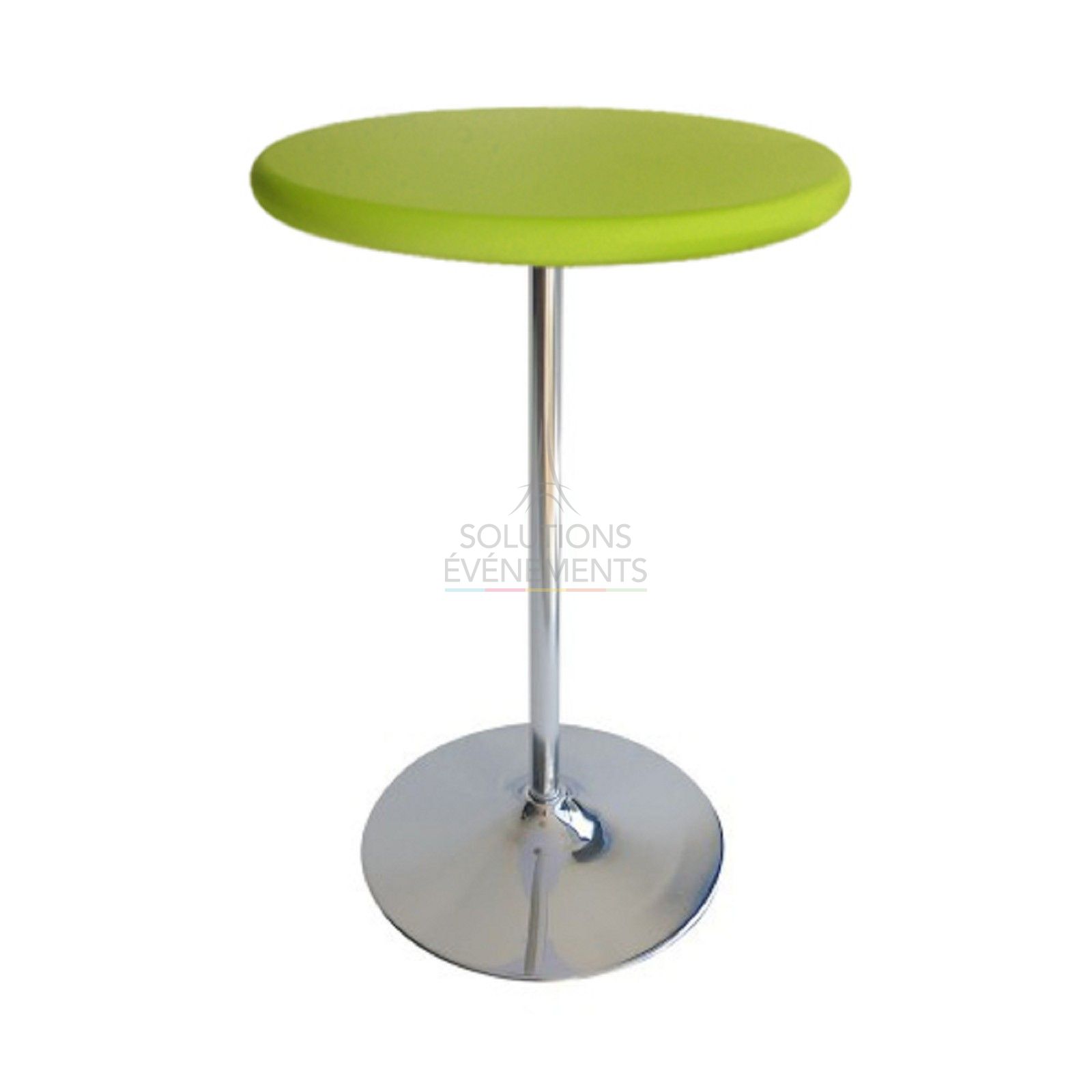 Green Top Cover for Standing Dining Table diam 68-90cm - Visual 4