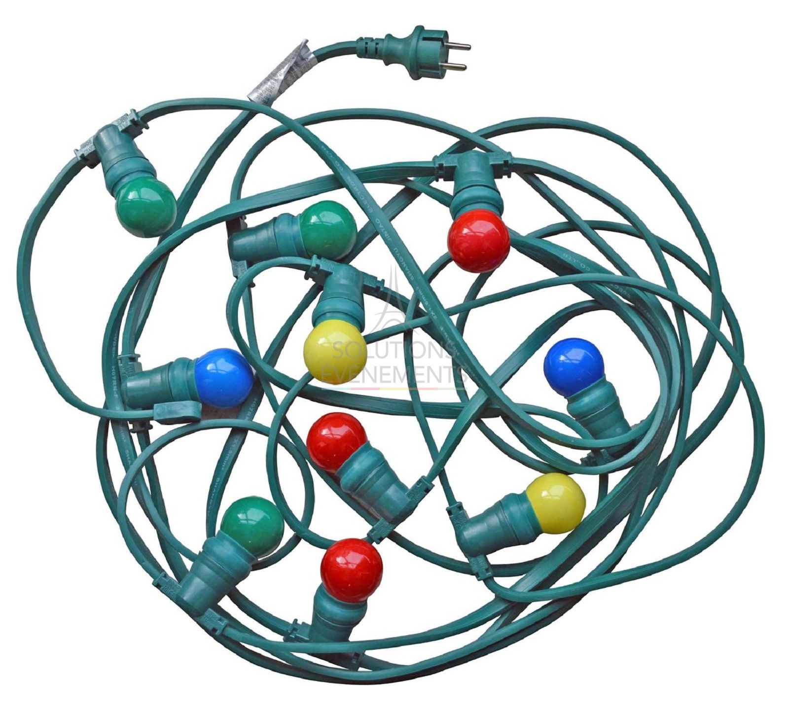 Location de guirlande électrique lumineuse avec ampoules multicolores