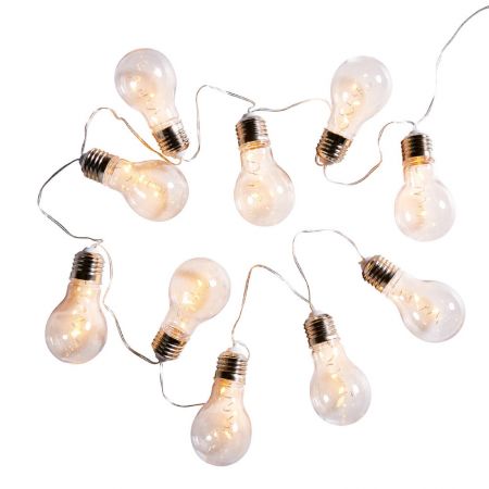Guirlande lumineuse Guinguette - Ampoules transparentes blanches