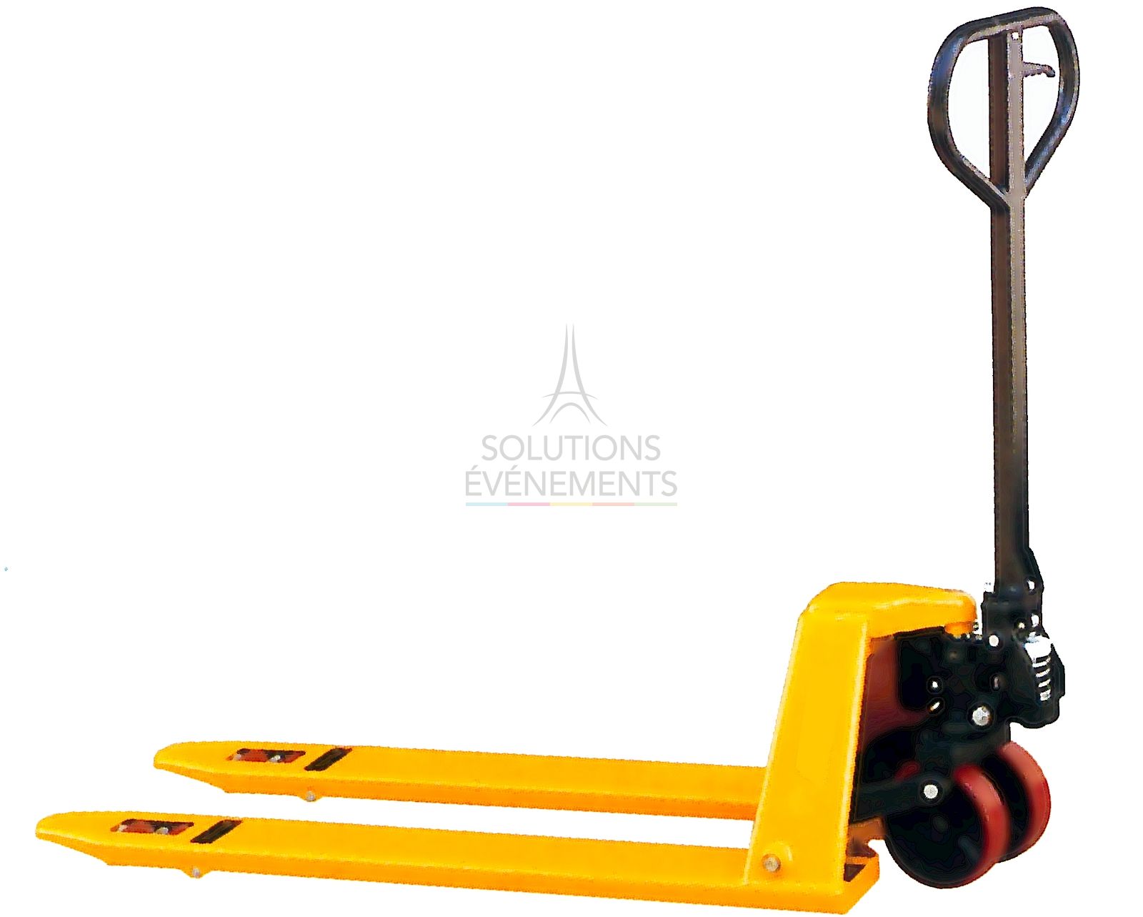 Rental of manual pallet trucks for event logistics