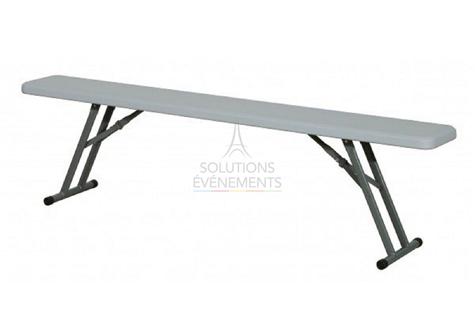 Rental of HPDE folding bench for banquet table seating
