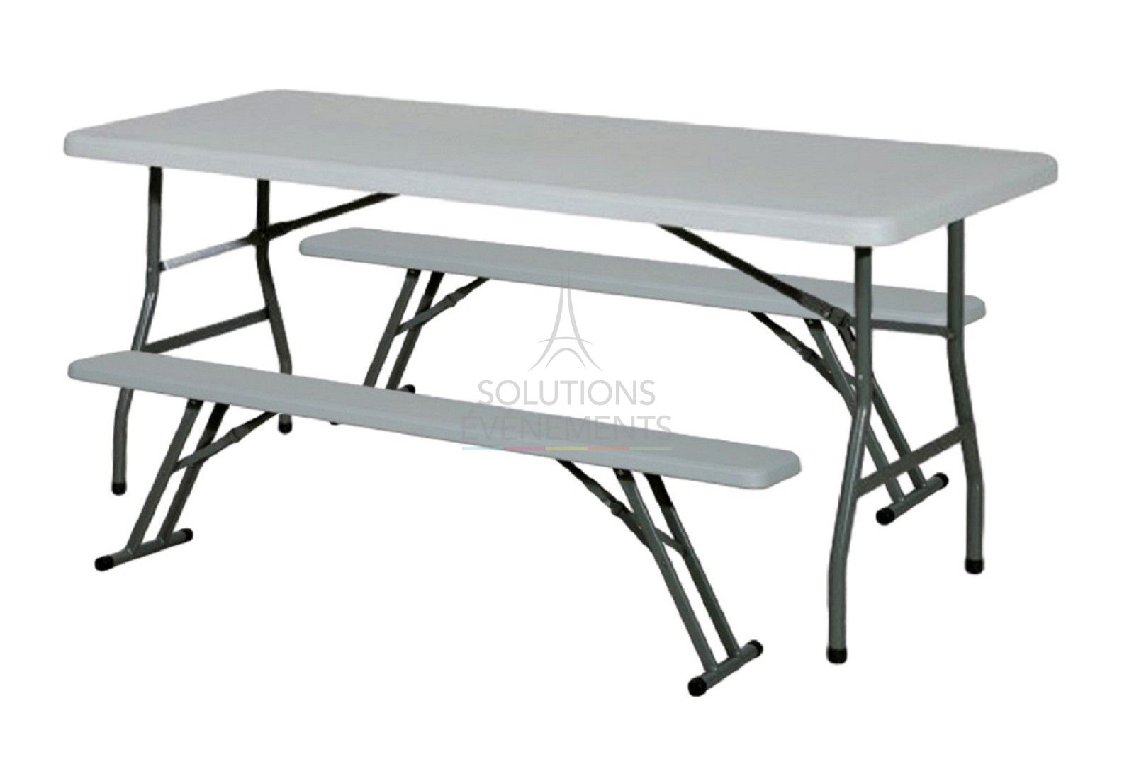 HDPE table and bench rental