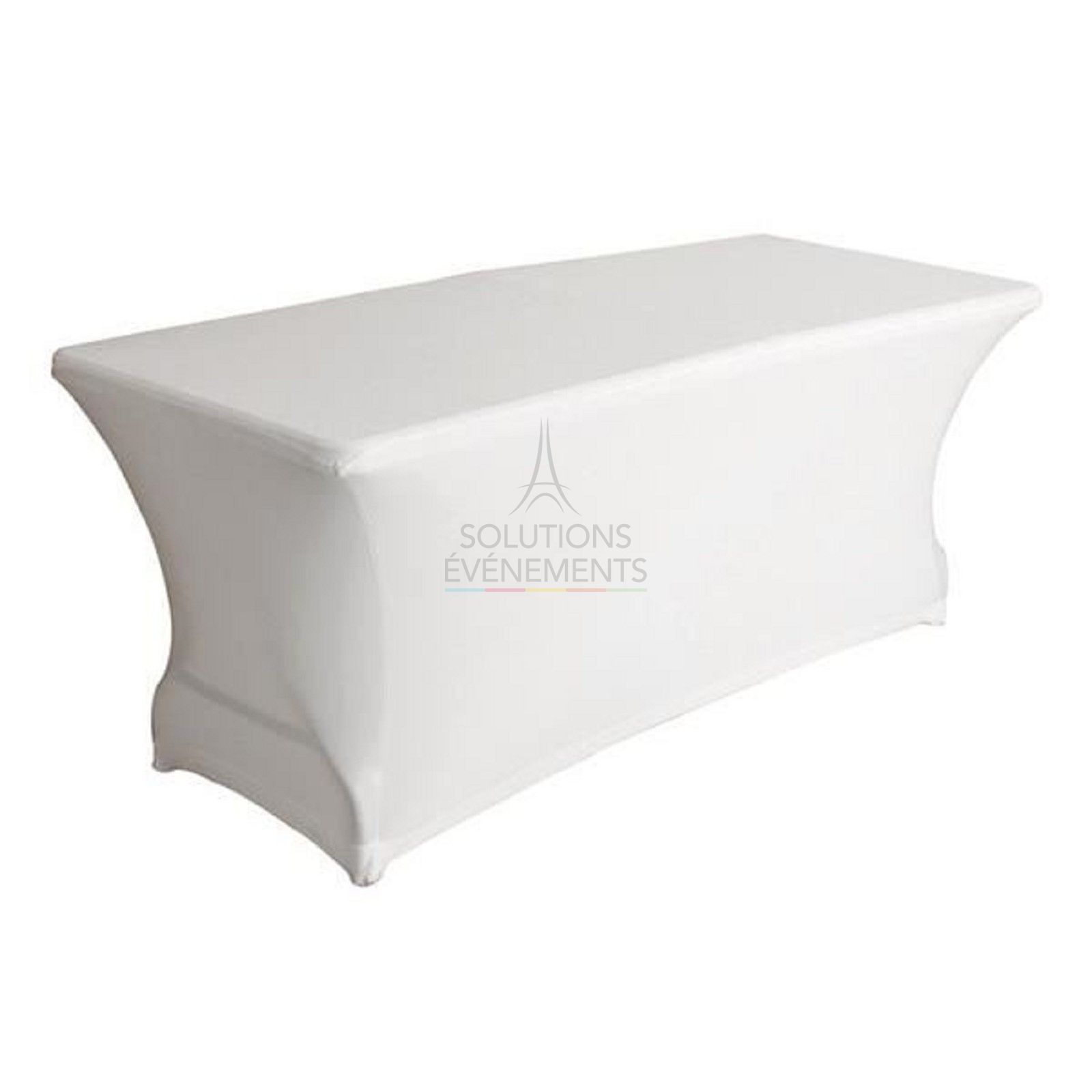 Location de housse extensible type lycra ou spandex pour le nappage de table