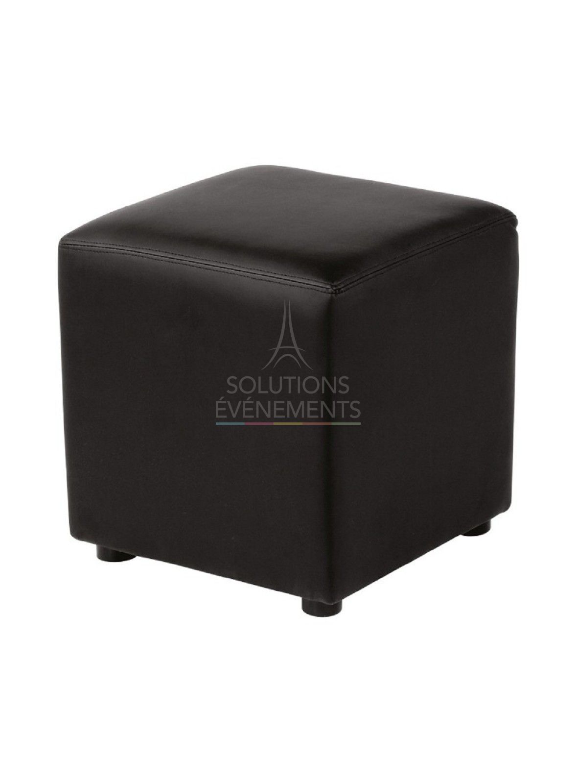 Housse noire pour pouf - Visuel 1