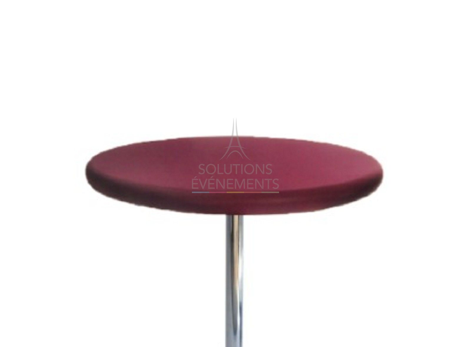 Housse Top bordeaux pour Mange Debout diam 70-75cm - Visuel 1