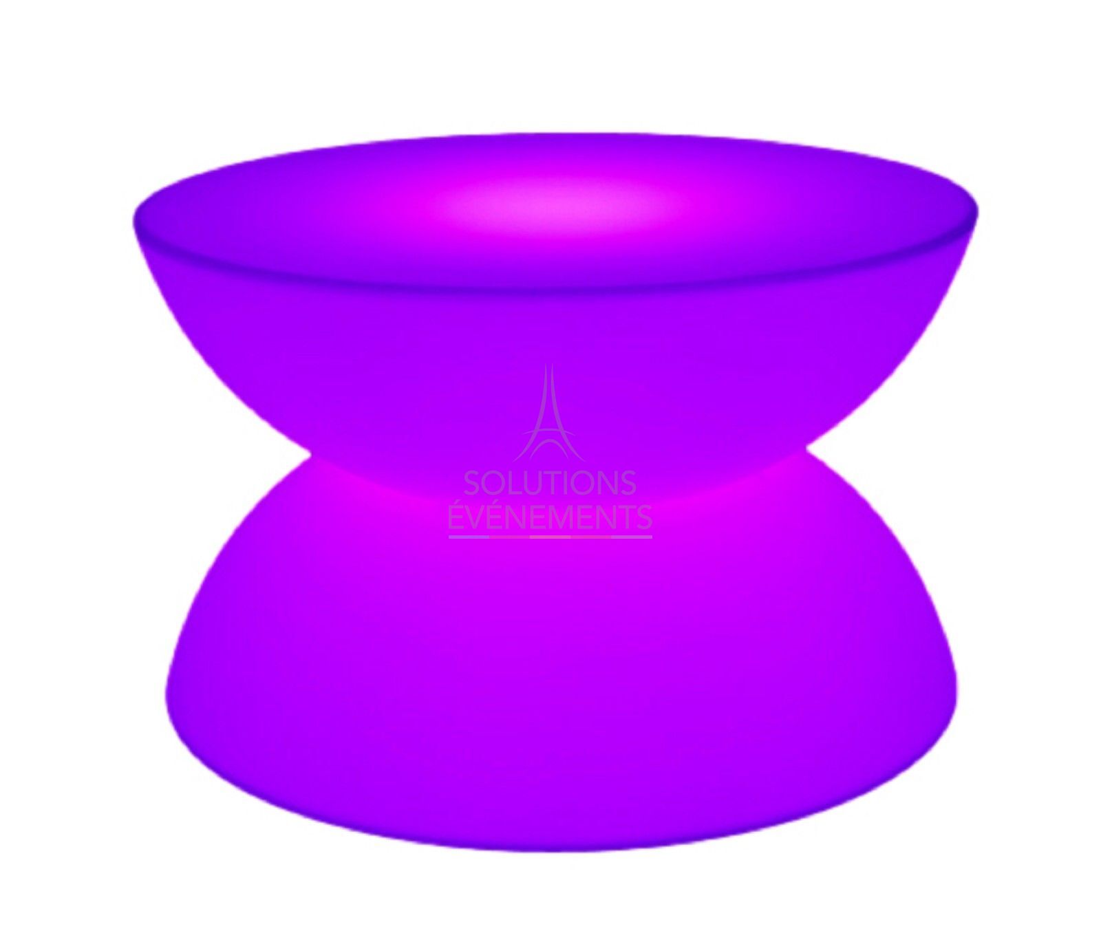 Location de table basse lumineuse LED