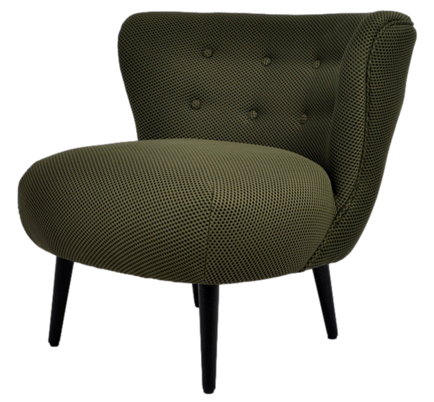 Location fauteuil tissu 3D vert kaki