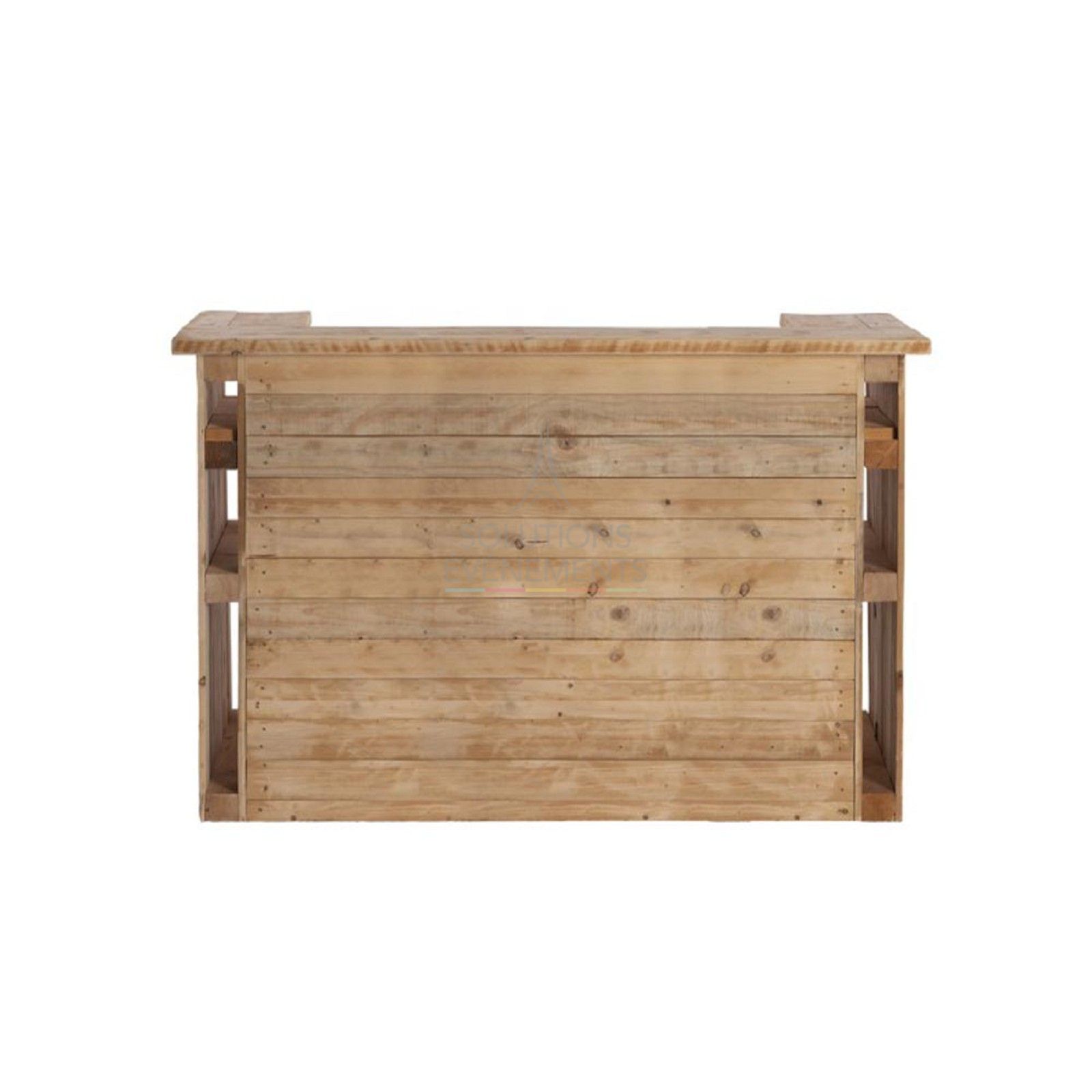 Recycled pallet wood bar rental