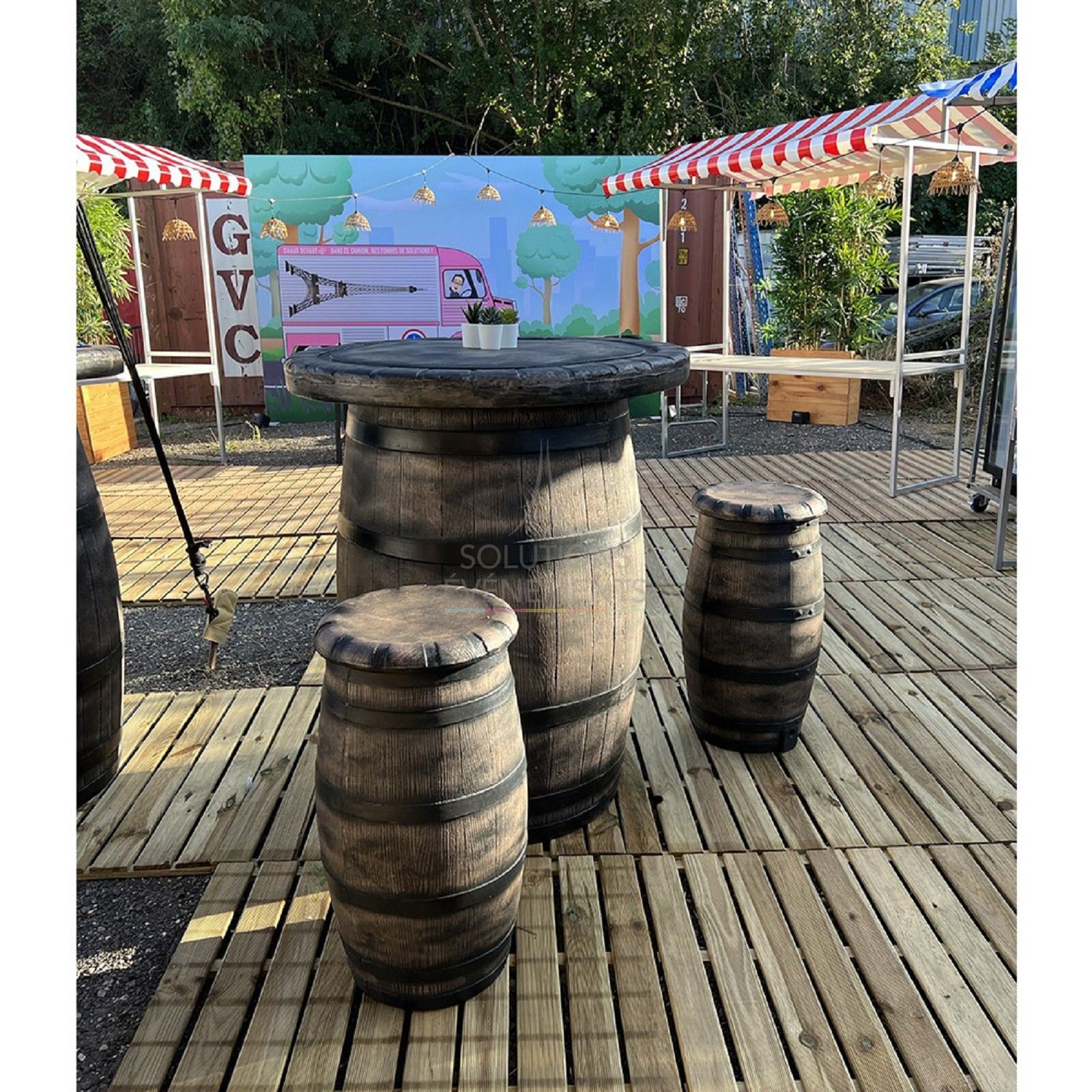 JACK barrel bar stool - Visual 4