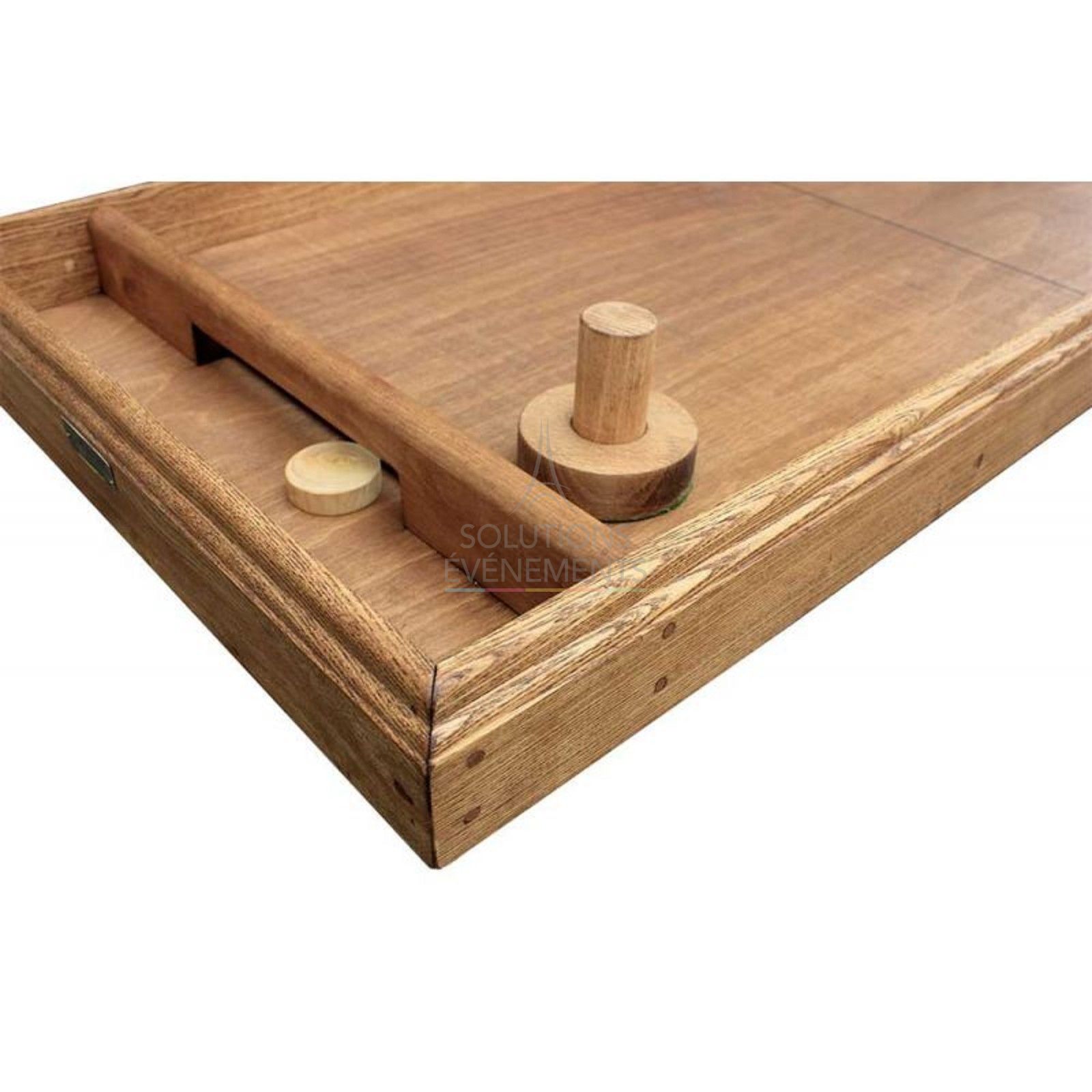 Location de jeu a glisser / table de hokey en bois