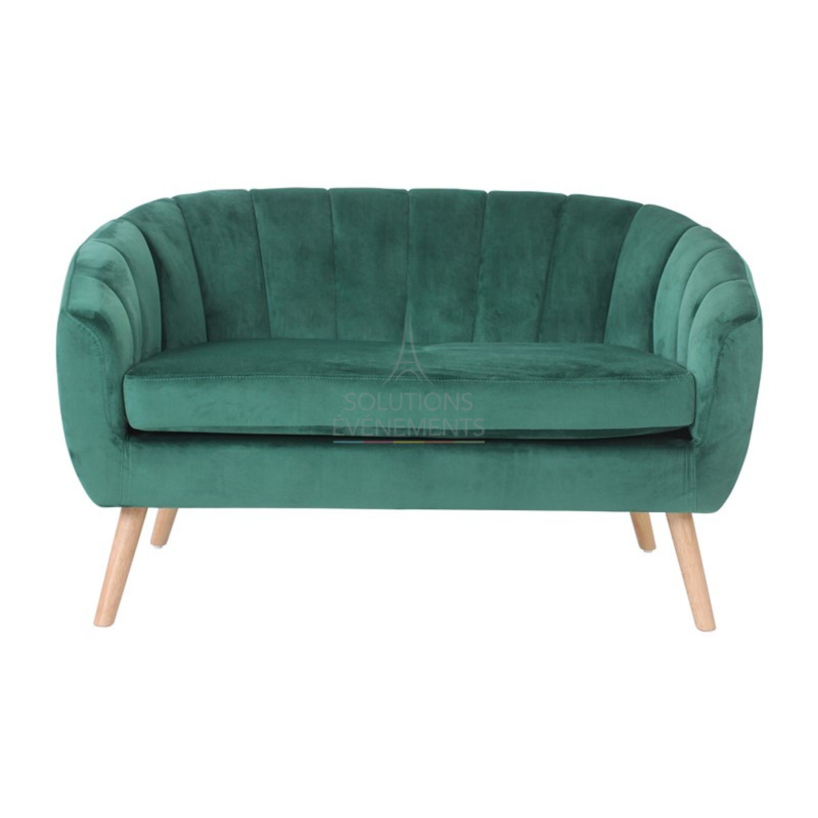 Juliette green velvet sofa - Visual 2