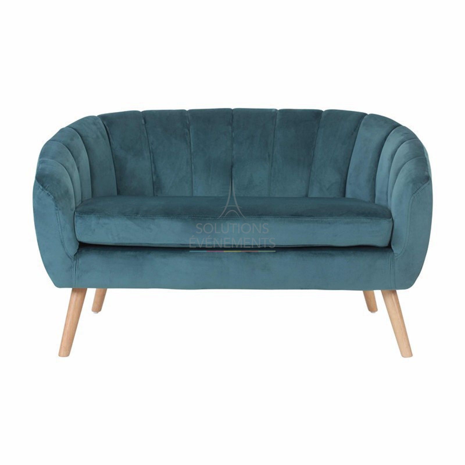 Juliette sofa blue velvet - Visual 2