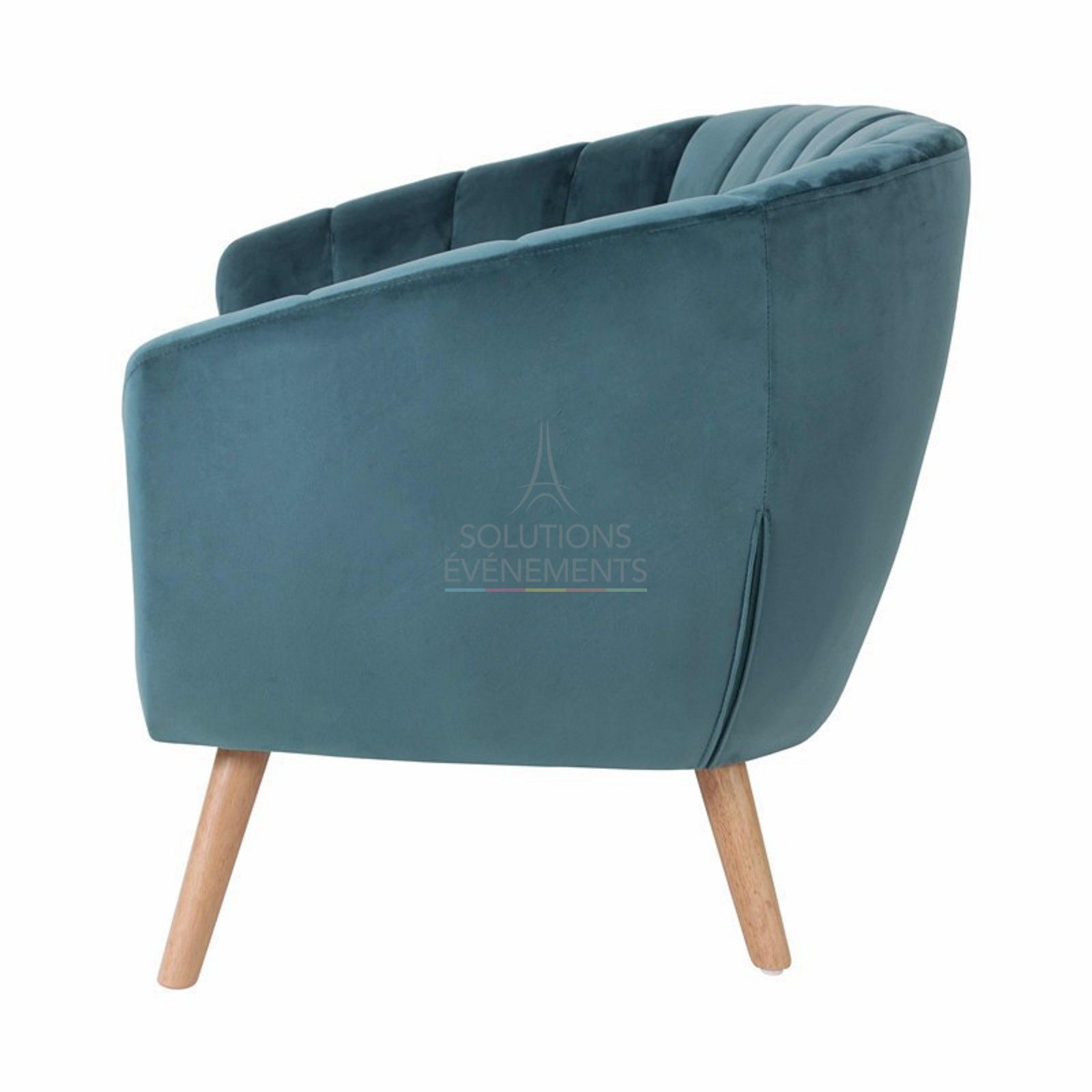 Juliette sofa blue velvet - Visual 3
