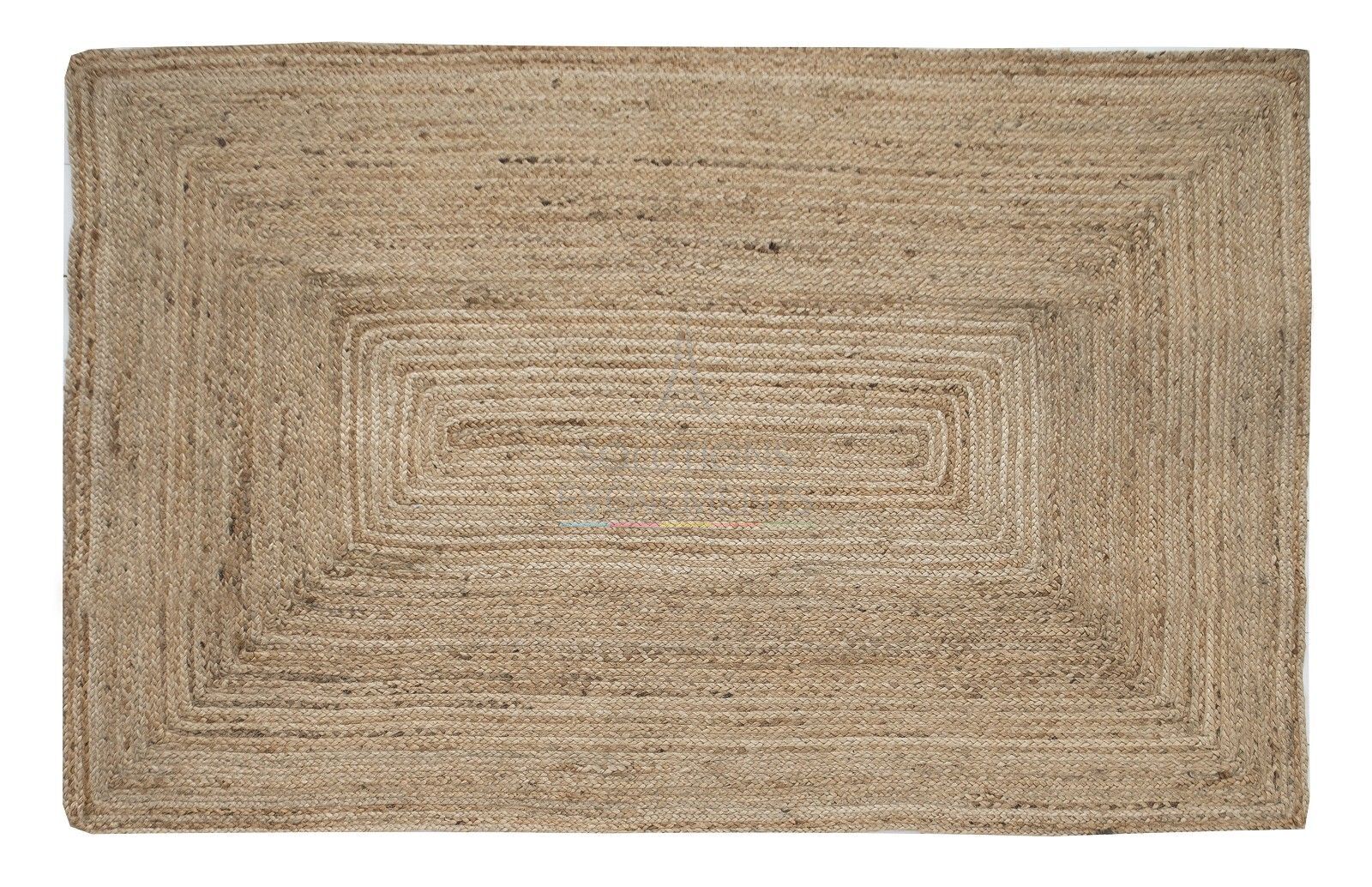 Rental natural jute rectangle rug