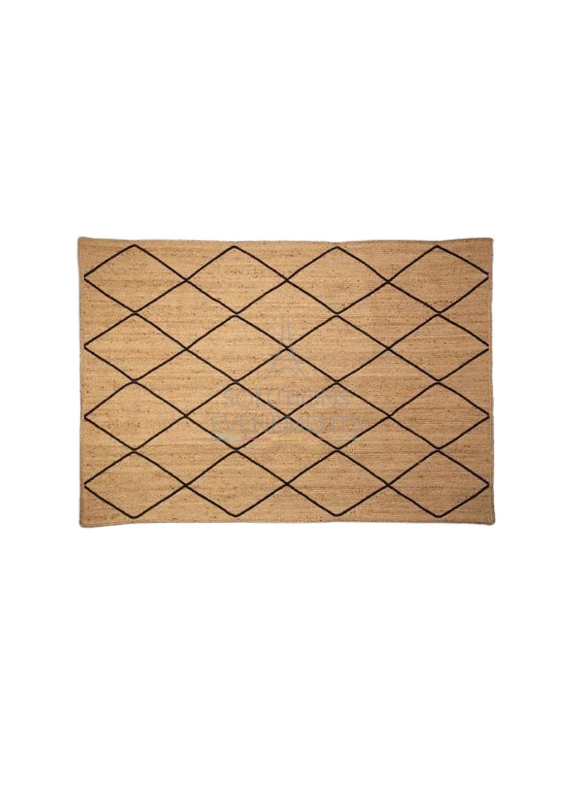 Natural jute rug rental