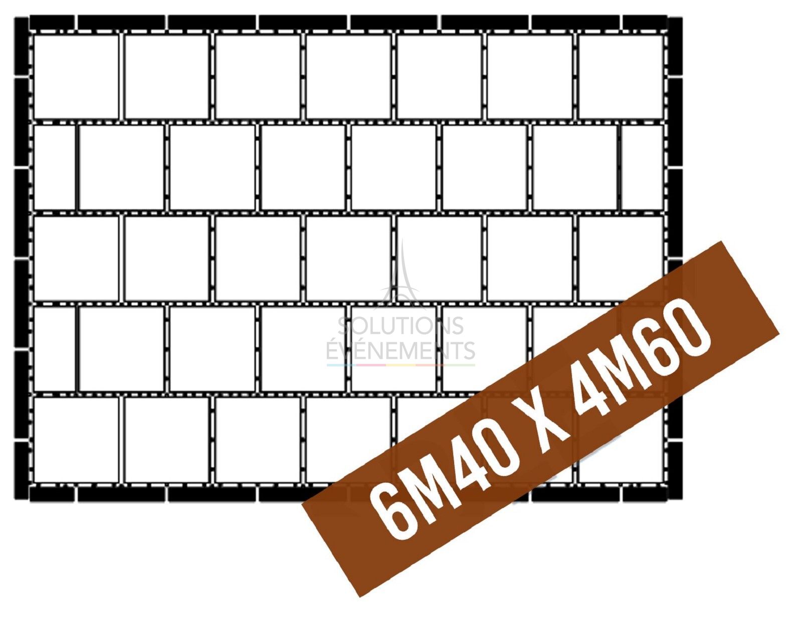 Kit parquet piste de danse - Extérieur - 30 m2 - 70 pax - Visuel 2