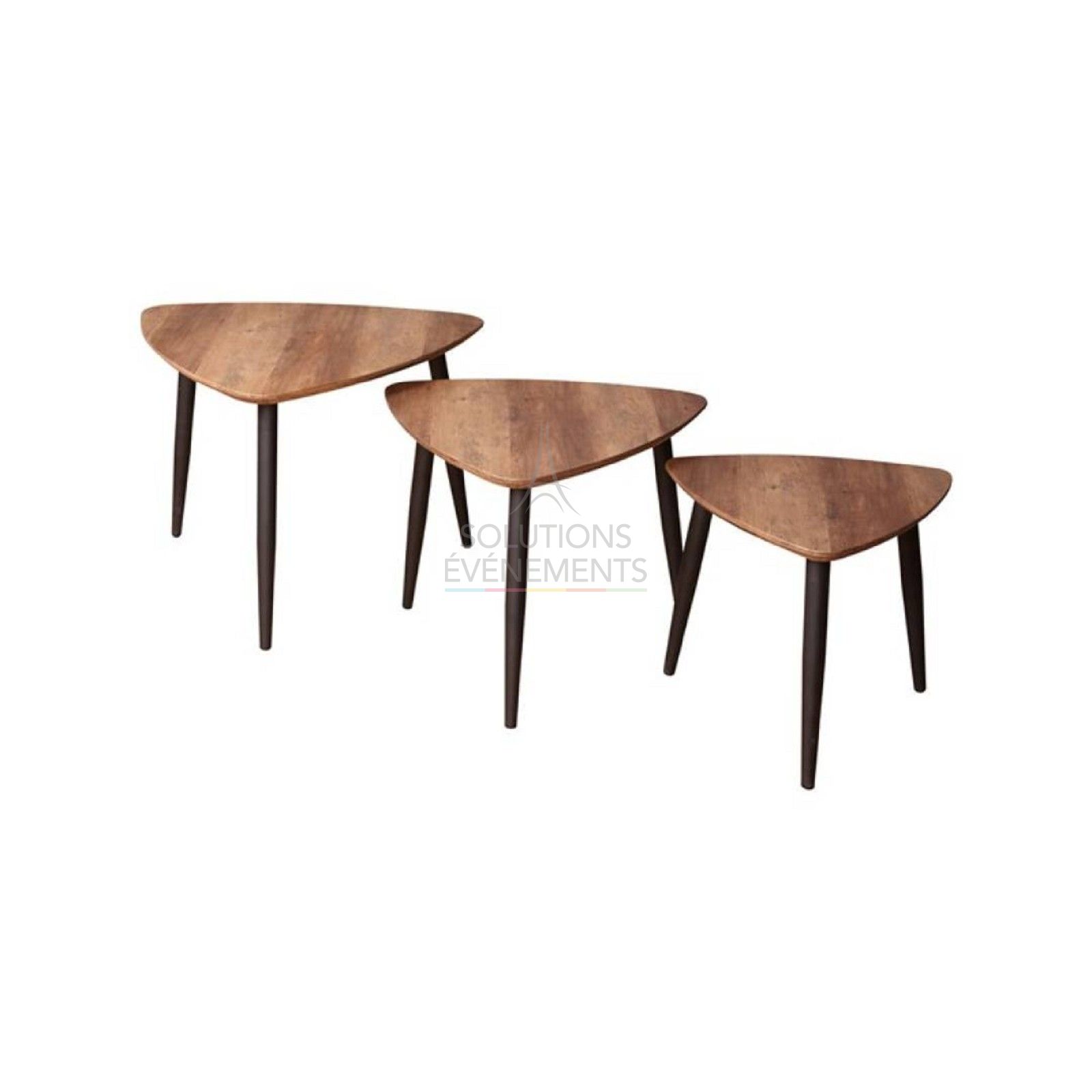 Location de 3 tables basses style scandinave