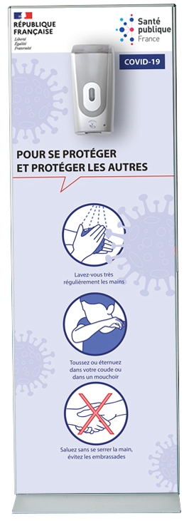 Location de dristibuteur de gel hydroalcoolique automatique